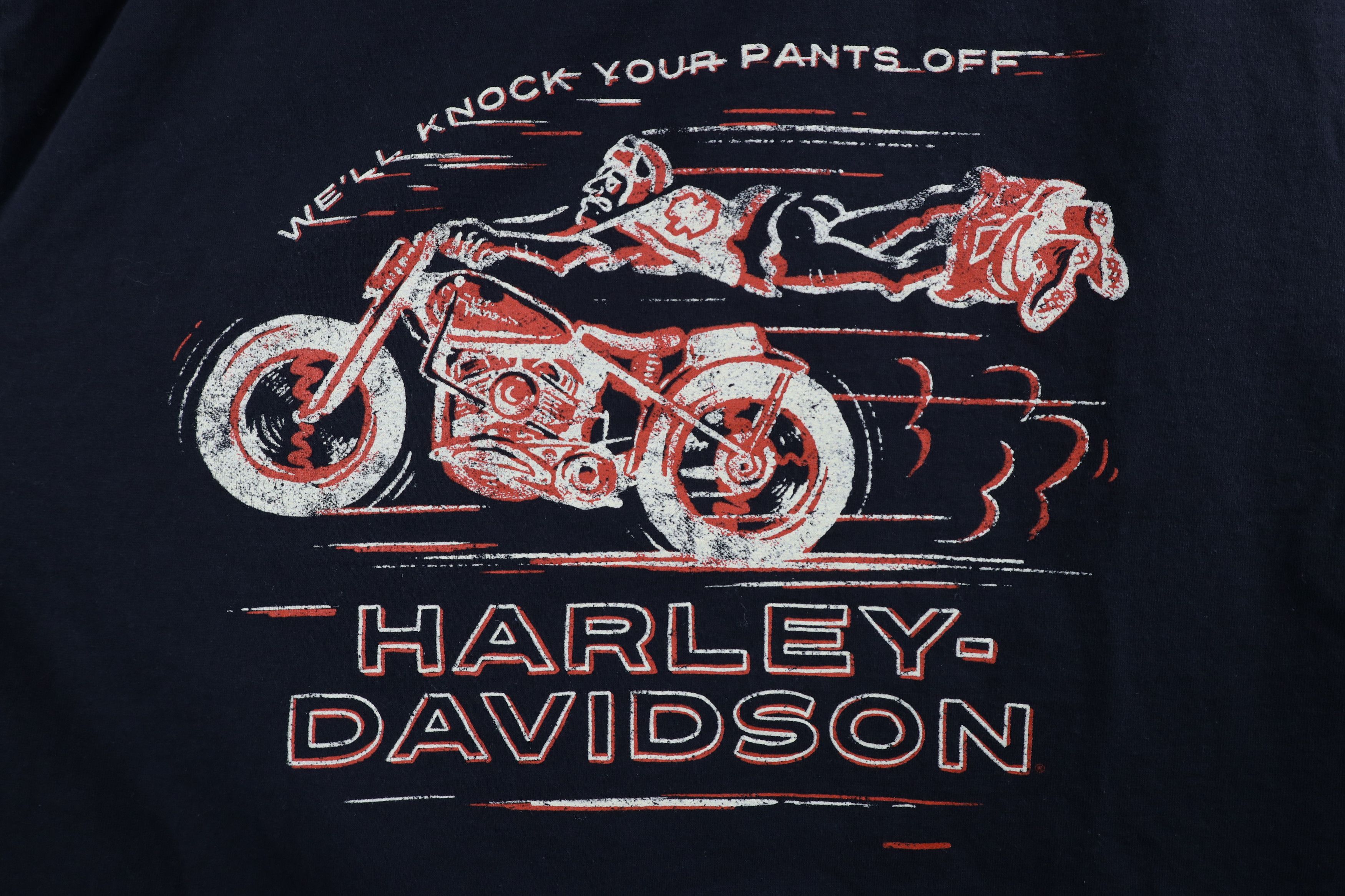 Harley Davidson × Vintage Y2K Harley Davidson Spell Out Barracuda Fish T-Shirt Black Size US XXL / EU 58 / 5 - 5 Thumbnail