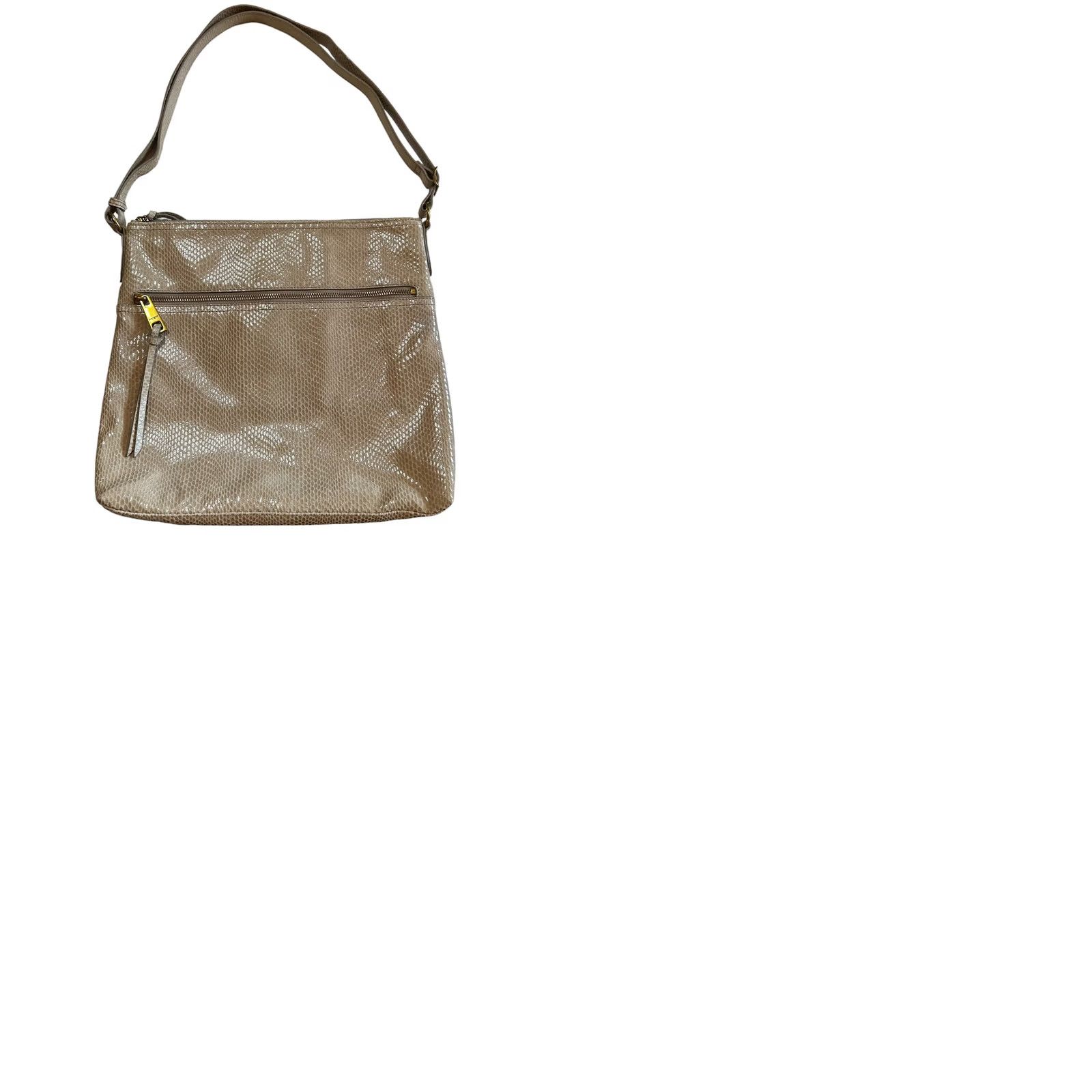 Vintage VINTAGE Margot New York Brown Embossed Leather Crossbody Purse Women’s Shoulder Handbag Size ONE SIZE - 11 Thumbnail