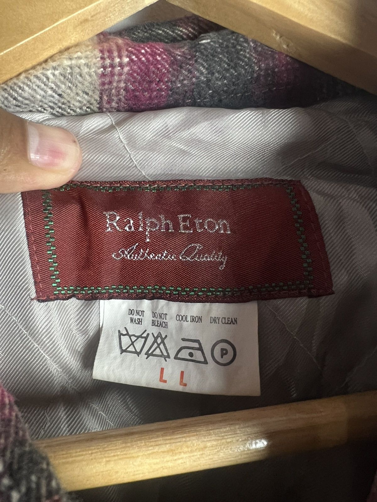 Vintage Ralph Eton Vintage Quilt Plaid Flannel Jacket Size US L / EU 52-54 / 3 - 10 Thumbnail