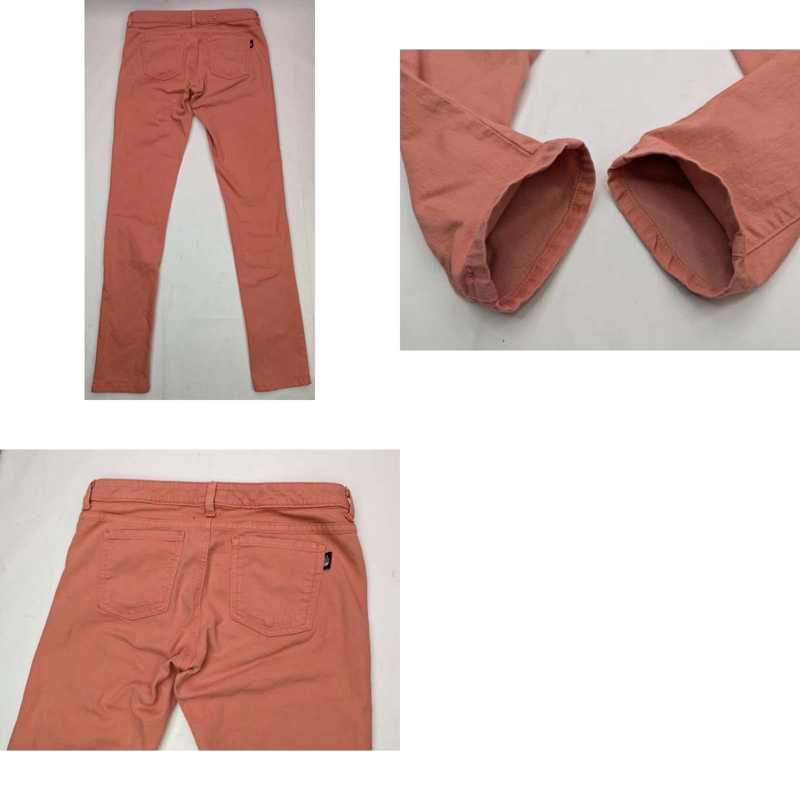 The North Face The North Face Jeans Women's 4 Reg (30x33) Low Rise Skinny Coral Denim Spring Summer Slim Stretch NWT USA Pattern Solid Logo Button Zipper USA Theme Size 27" / US 4 / IT 40 - 9 Thumbnail