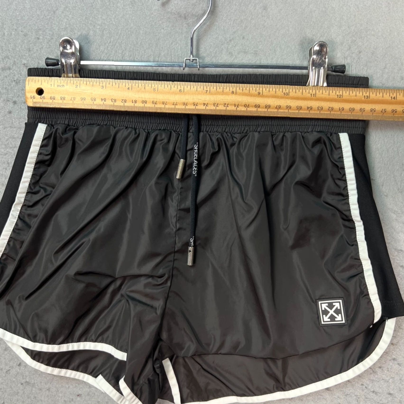 Off-White Off-White Main Label Womens Size Medium Black Athletic Shorts Drawstring Waist Size 32" / US 10 / IT 46 - 7 Thumbnail