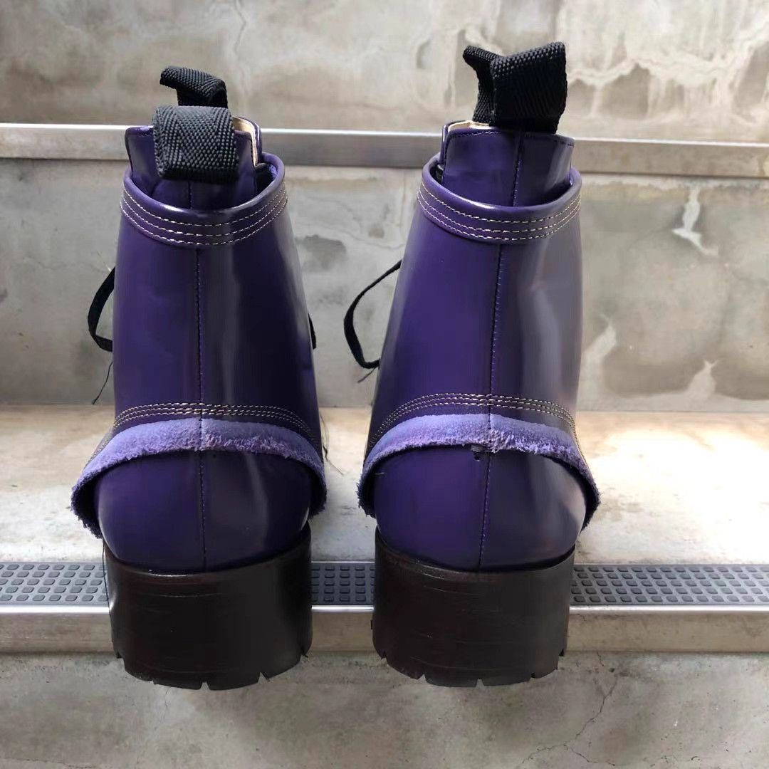 Yohji Yamamoto Yohji Yamamoto × Hiromu Takahara Runway Purple Boots K11 Size US 8.5 / EU 41-42 - 4 Thumbnail