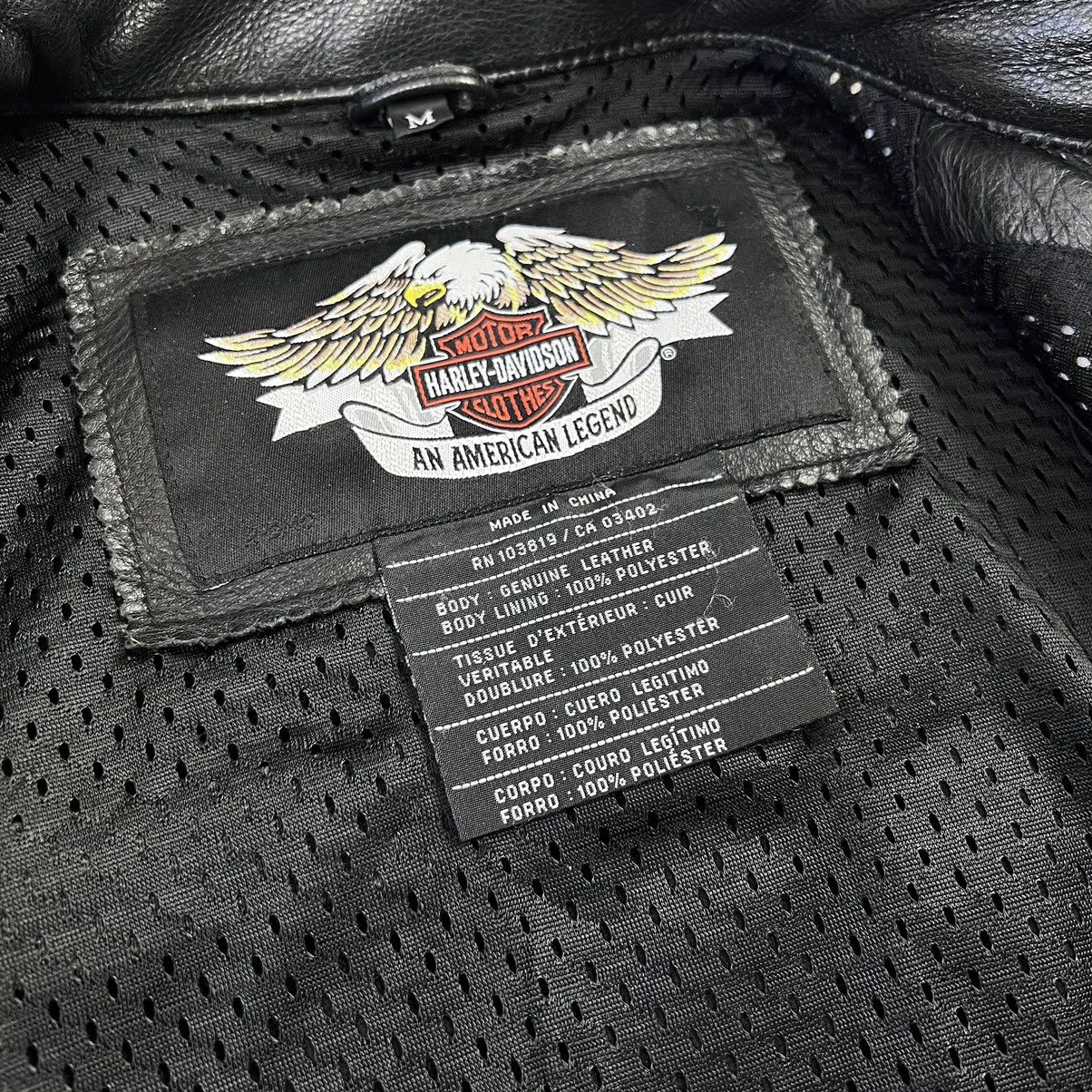 Harley Davidson × Vintage Harley Davidson motorcycle lather biker jacket Size US M / EU 48-50 / 2 - 8 Thumbnail