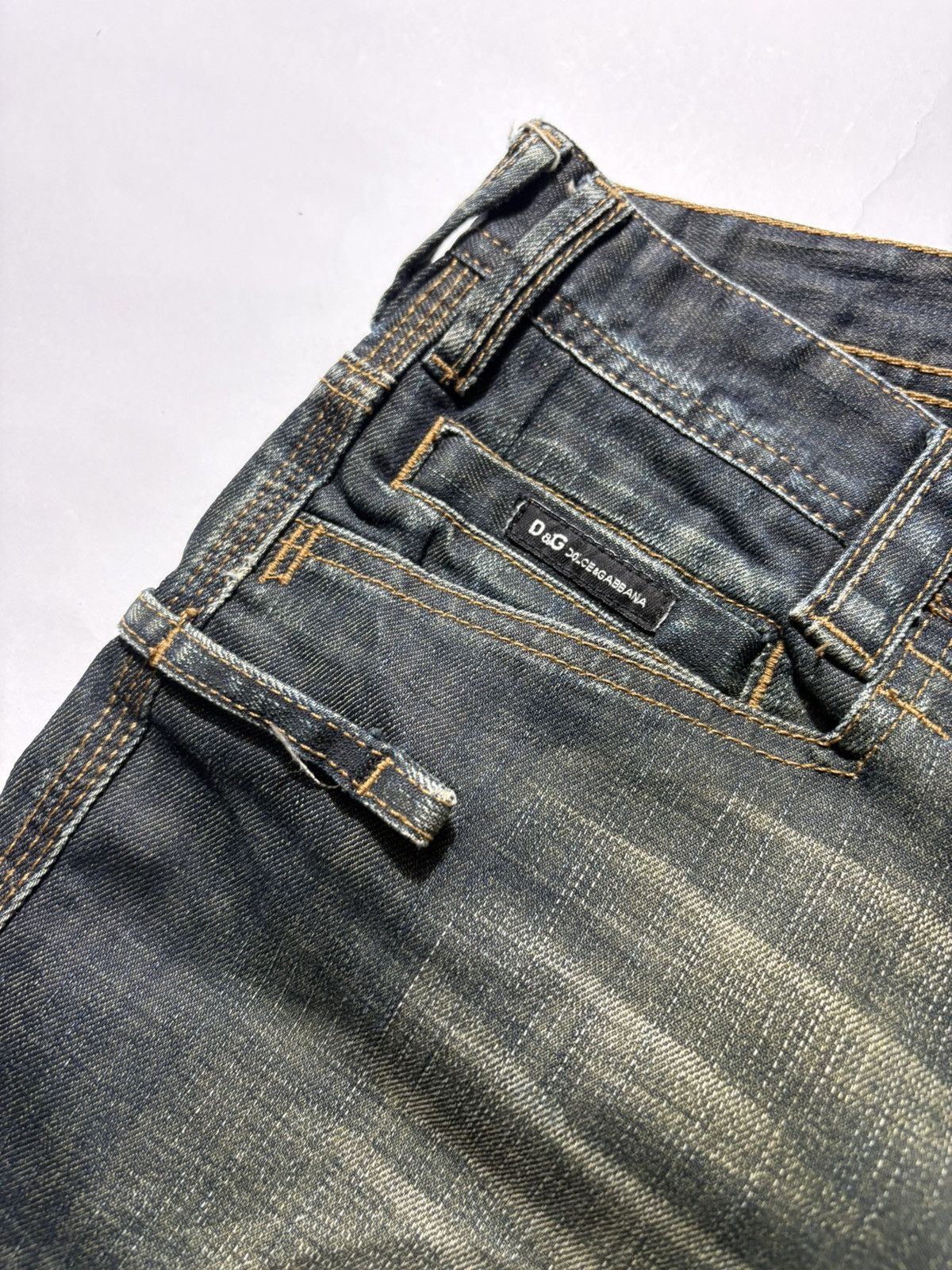 Dolce & Gabbana 00’s DOLCE & GABBANA MUD WASH DENIM JEANS Size US 33 - 7 Thumbnail