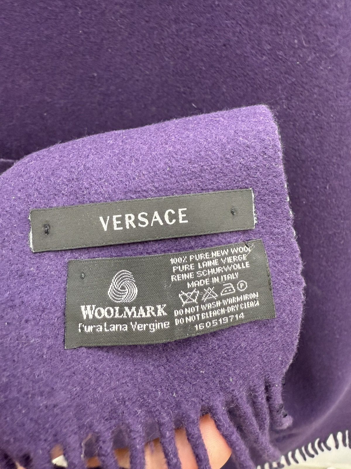 Versace Versace Lana Wool Big Medusa Logo Scarf Size ONE SIZE - 4 Thumbnail
