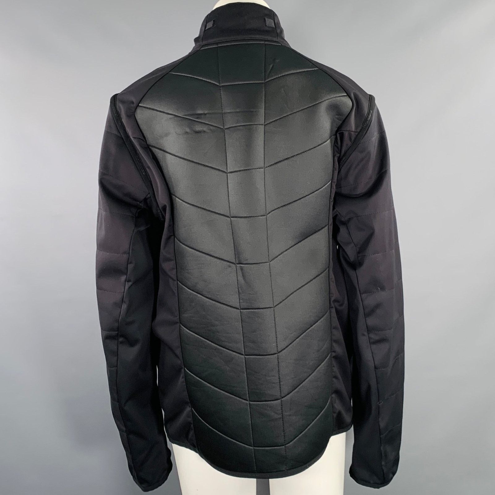 BMW BMW 3XL Black Polyester Blend Quilted Zip Pockets Jacket Size 3XL / US 20-22 - 4 Thumbnail