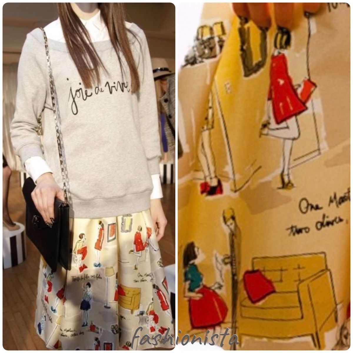 Kate Spade Kate Spade Silk-Blend Illustrated Skirt – Size 4 Size 27" / US 4 / IT 40 - 6 Thumbnail