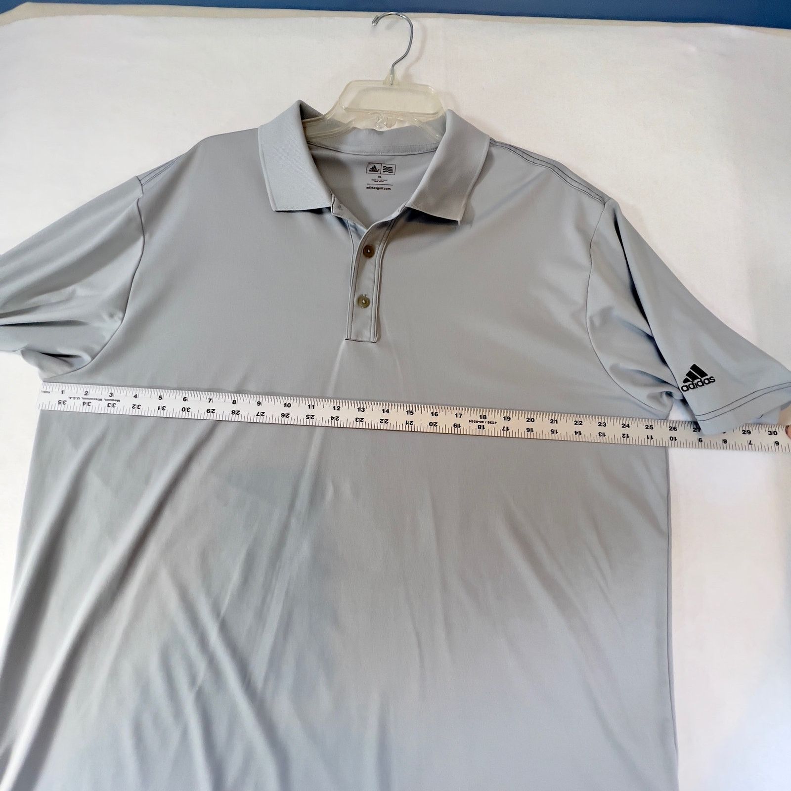 Adidas Adidas XL Golf Shirt Performance Fabric Moisture Wick Grey Size US XL / EU 56 / 4 - 8 Thumbnail