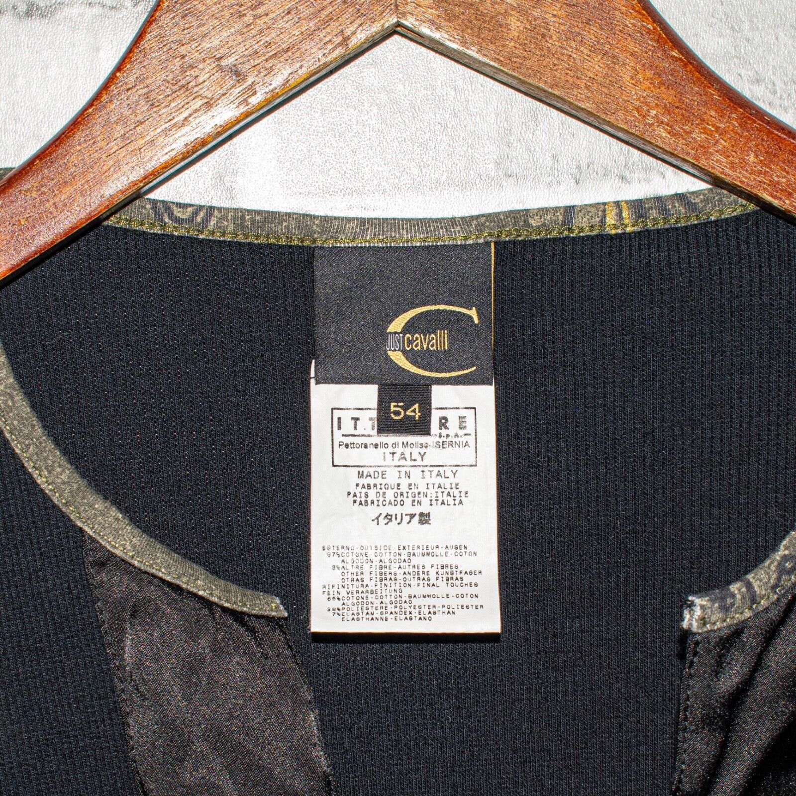 Just Cavalli JUST CAVALLI Split Neck Pullover Shirt in knit Size 54 Size XXL / US 16-18 / IT 52-54 - 3 Thumbnail
