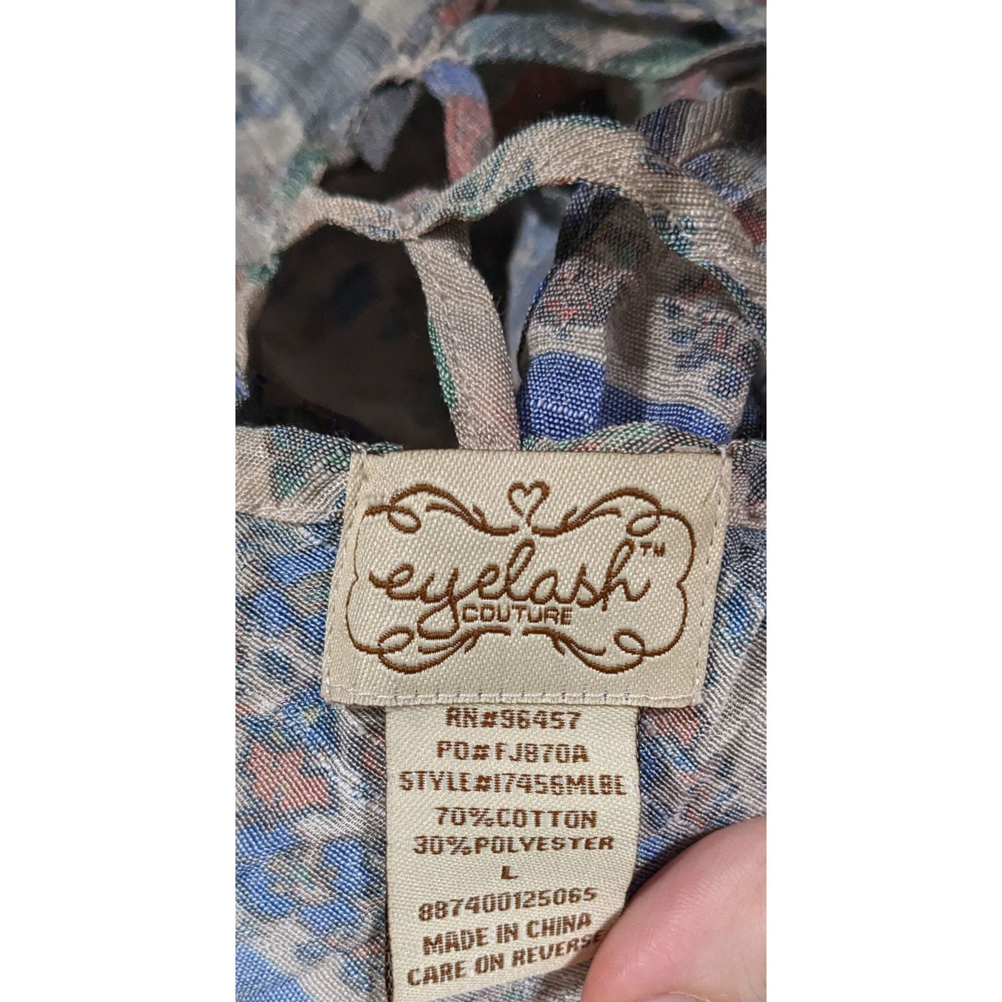 Other Retro Cottagecore Button Front Tank Top by Eyelash Couture Size L / US 10 / IT 46 - 3 Thumbnail