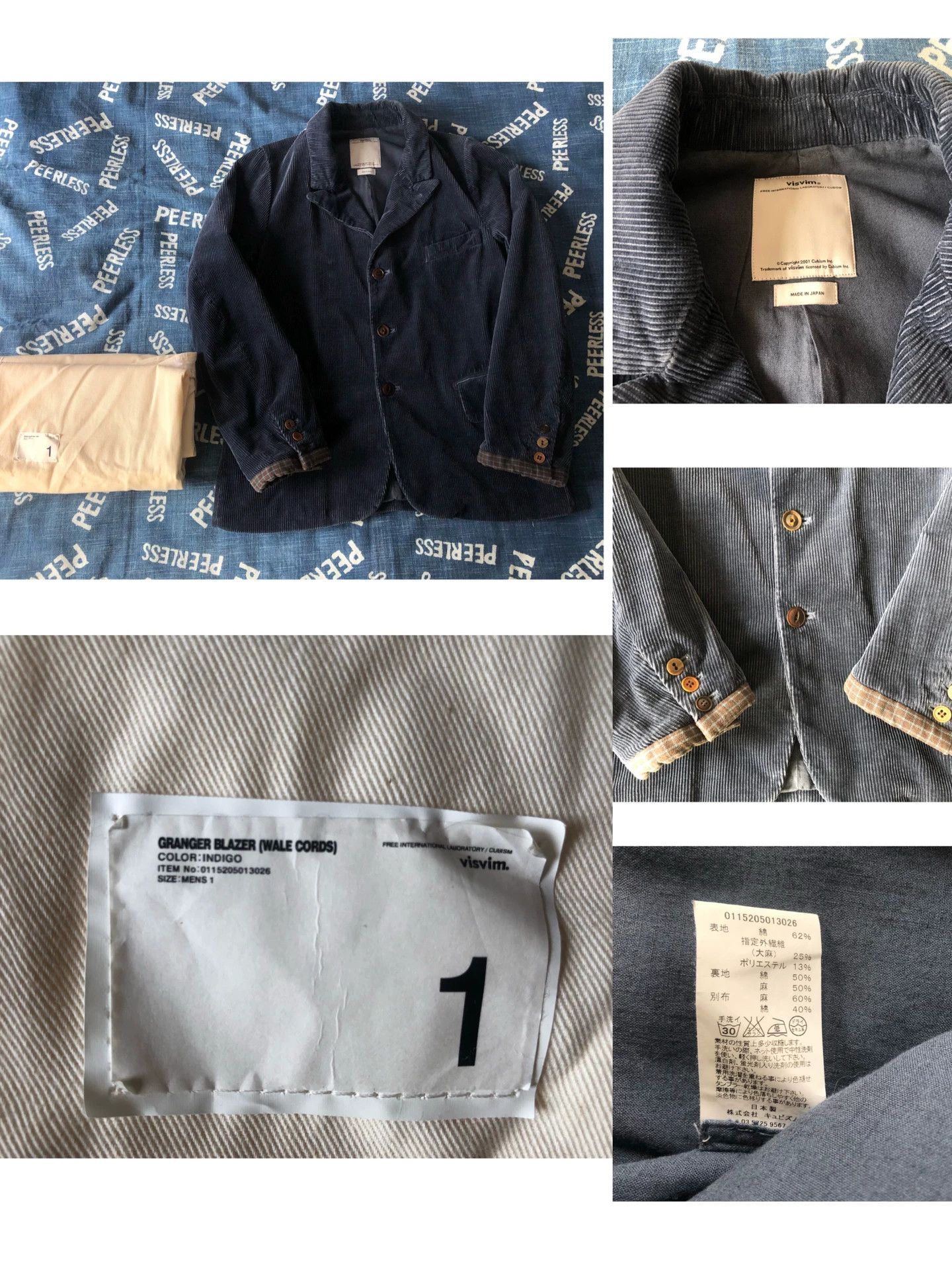 Visvim Visvim 15AW Granger Blazer（Wale Cords） Size US S / EU 44-46 / 1 - 1 Thumbnail