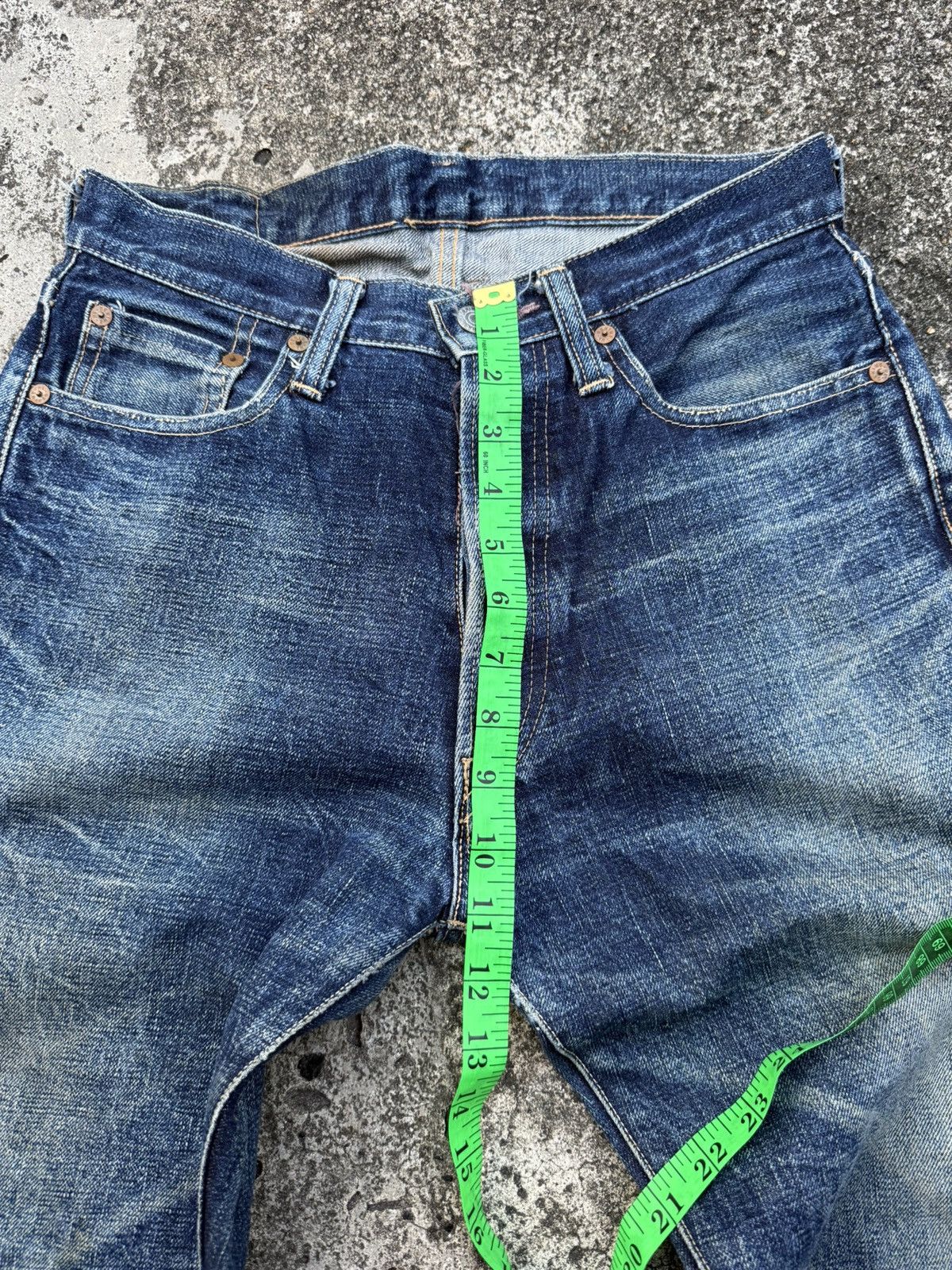 Denime Denime Made In Japan Redline Selvedge Clawmark Denim Jeans Size US 27 - 12 Thumbnail