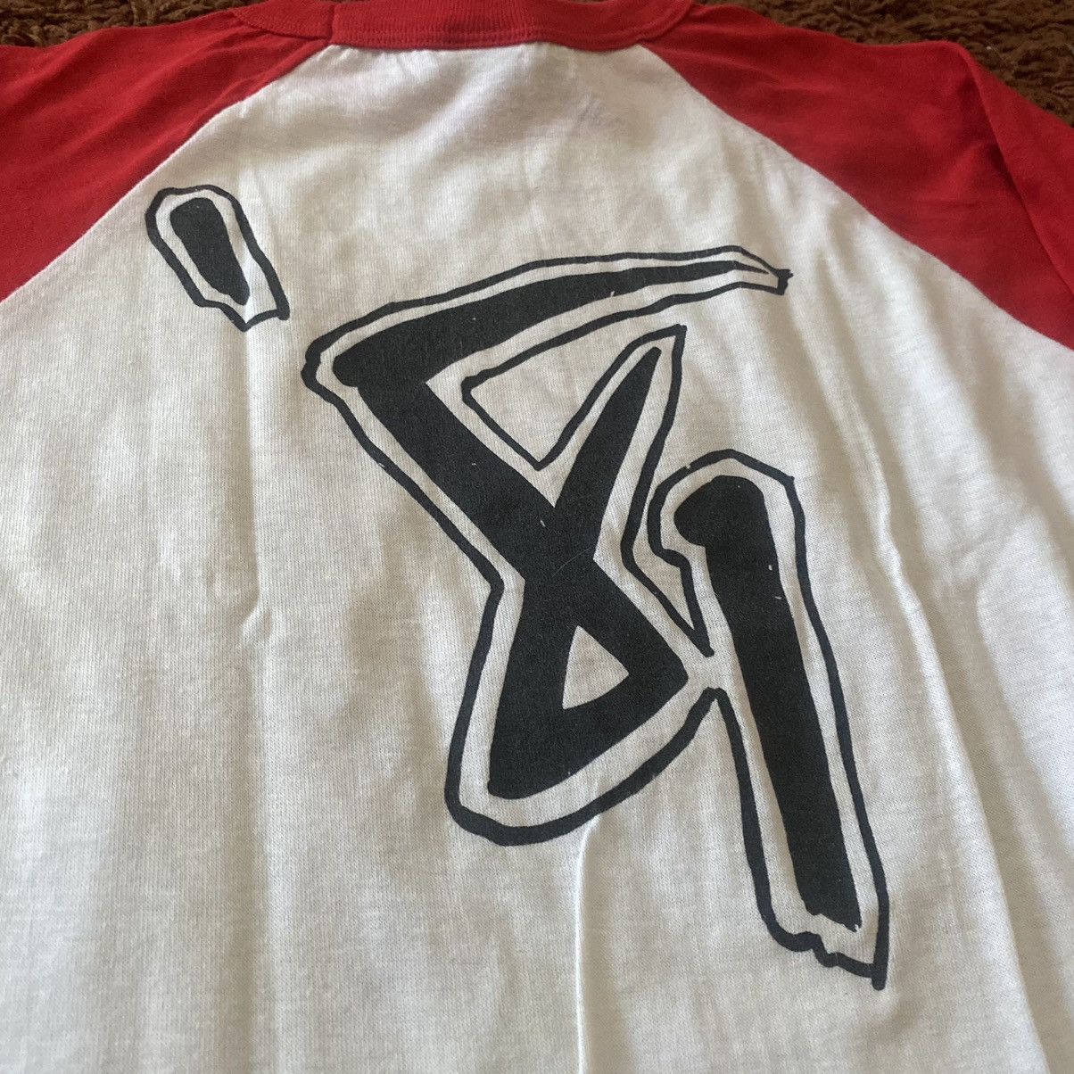 Band Tees × Vintage Vintage 1981 ZZ Top Raglan Band Tshirt Size US L / EU 52-54 / 3 - 7 Thumbnail
