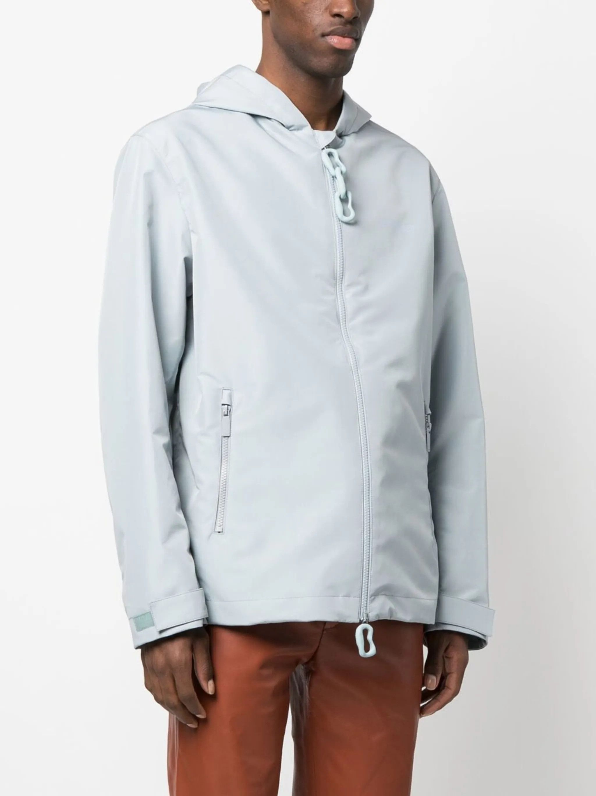 Off-White o1gr1nt0125 Quote Summer Windbreaker Jacket in Light Blue Size US XL / EU 56 / 4 - 4 Thumbnail