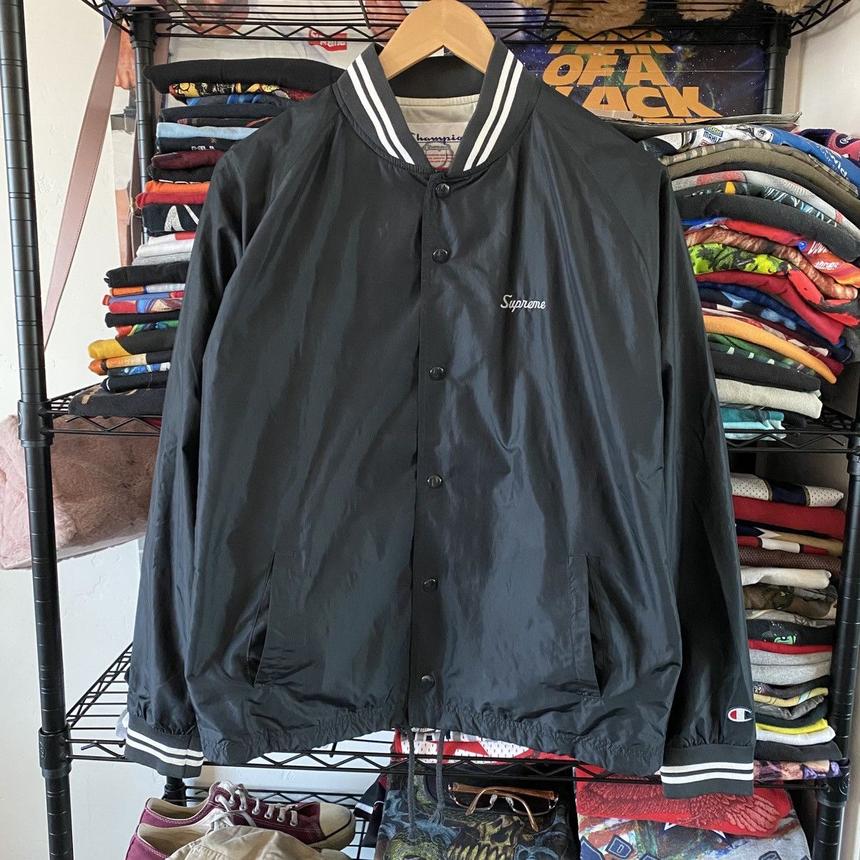 Champion × Supreme Supreme Champion Warm Up Jacket Black 2011 Size US M / EU 48-50 / 2 - 1 Thumbnail