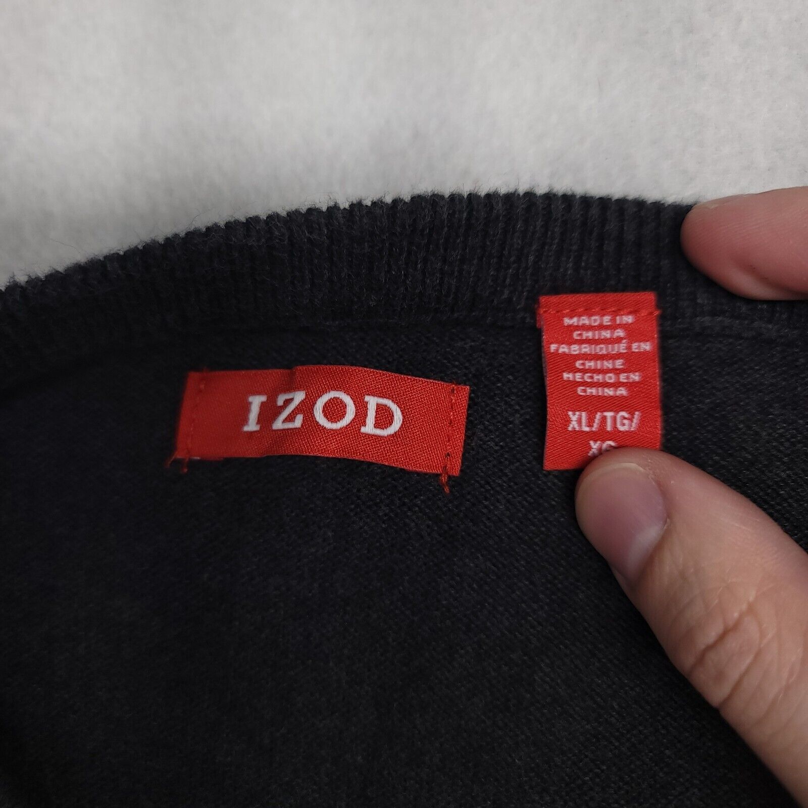 Izod IZOD Casual Pullover Sweater Mens Size Extra Large XL Black Size US XL / EU 56 / 4 - 3 Thumbnail