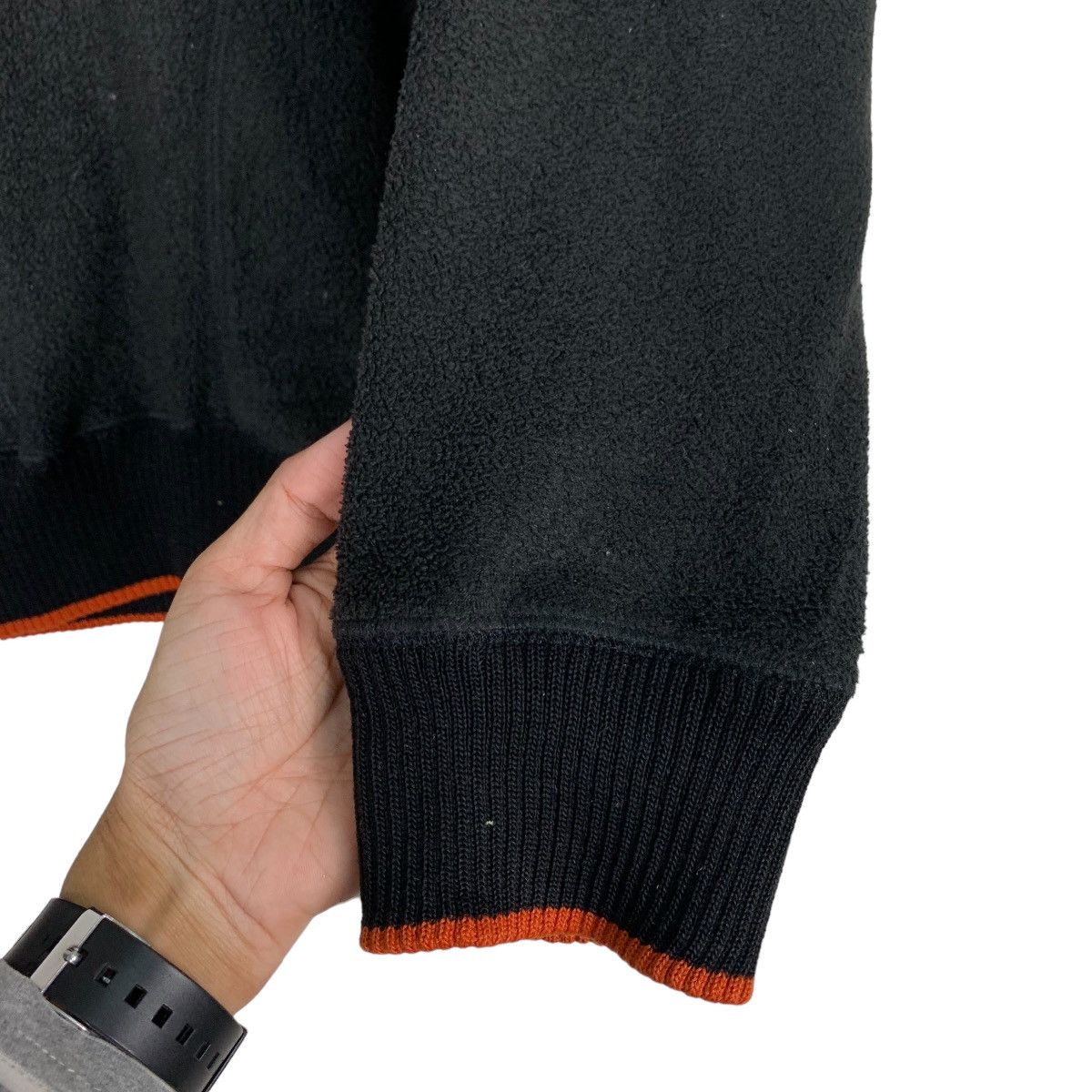 MLB BALTIMORE ORIOLES Big Logo HalfZip Pullover Fleece #0609-C28 Size US M / EU 48-50 / 2 - 12 Thumbnail