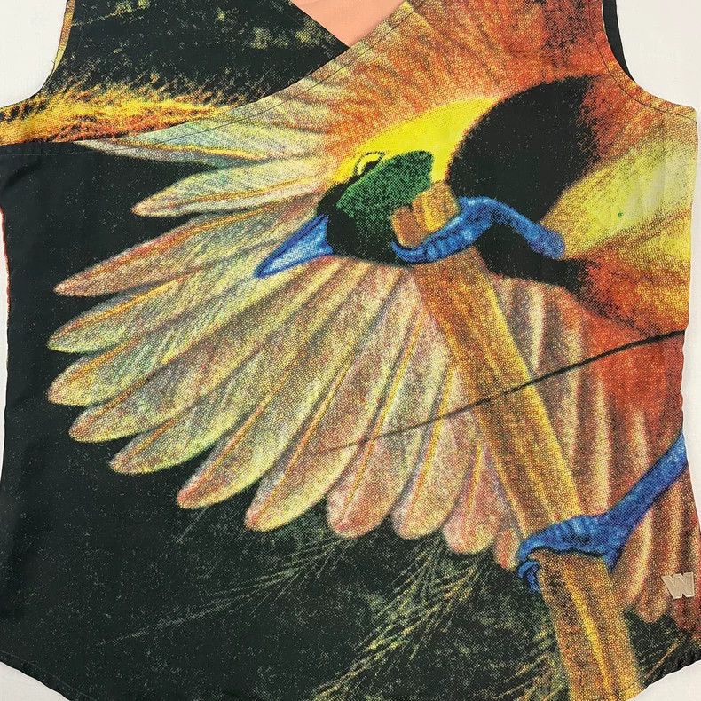 Walter Van Beirendonck walter van beirendonck size m PEACOCK PRINTED VEST Size 38R - 5 Thumbnail