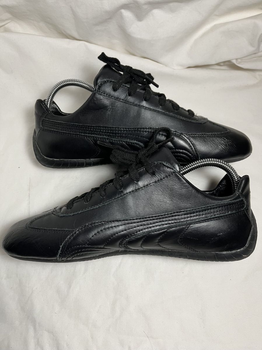 Puma × Vintage Vintage Puma Speedcat Black Leather Shoes Sneakers Y2K Size US 9.5 / EU 42-43 - 2 Thumbnail