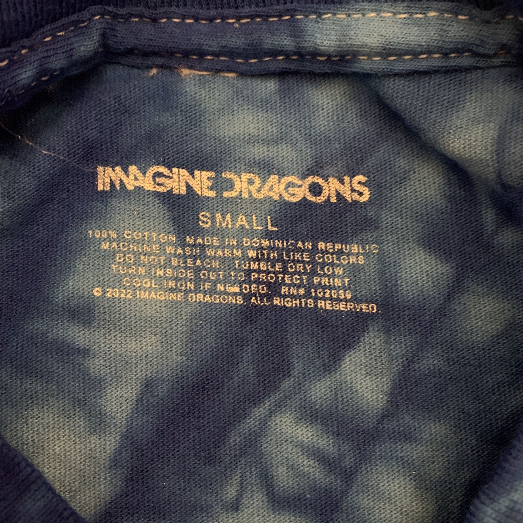 Vintage Imagine Dragons Mercury World Tour 2022 Tie Dye Unisex T-Shirt Size S - 70s 90s Band Music Mens Size US S / EU 44-46 / 1 - 3 Thumbnail