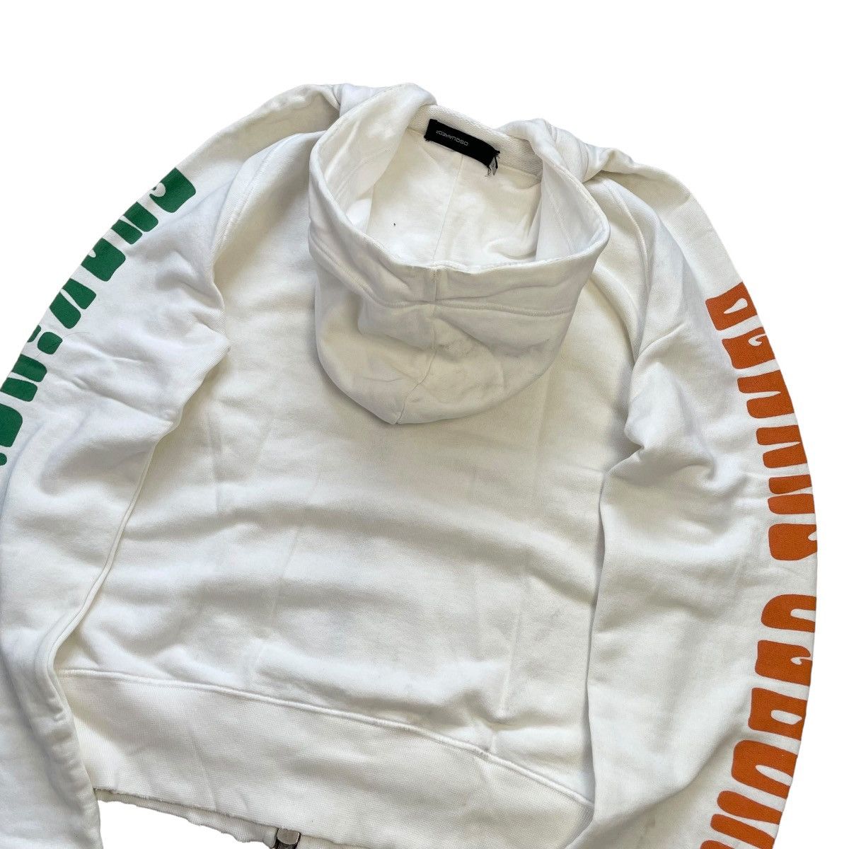 Dsquared2 × Vintage VINTAGE 2005 DSQUARED2 SUMMER FUCKING STONER ZIPPER HOODIE Size S / US 4 / IT 40 - 9 Thumbnail