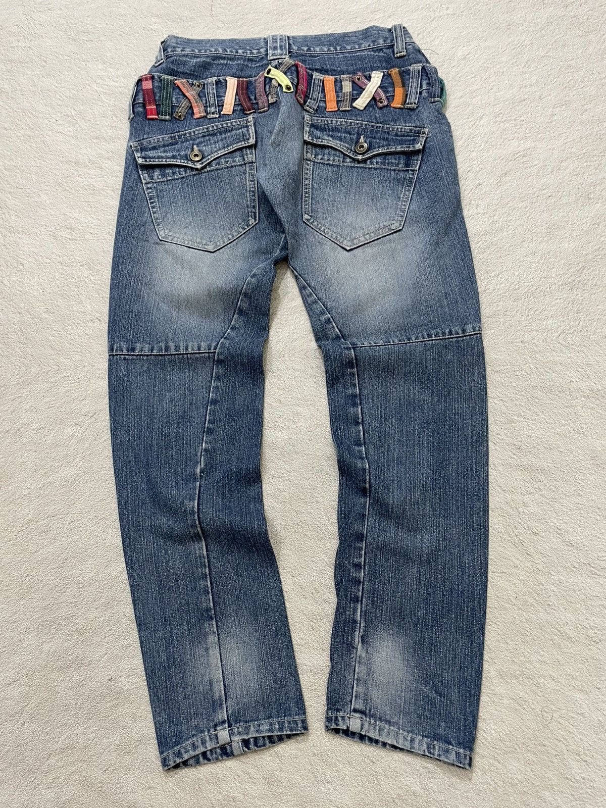 Other 2000s Double Waist Denim Natural Fading Straight leg fit Size US 30 / EU 46 - 2 Thumbnail