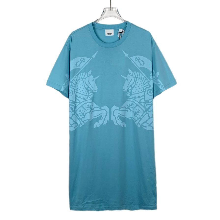 Burberry Burberry 2023 Horse Print Crew Neck Blue Cotton Short Sleev Size US S / EU 44-46 / 1 - 1 Thumbnail