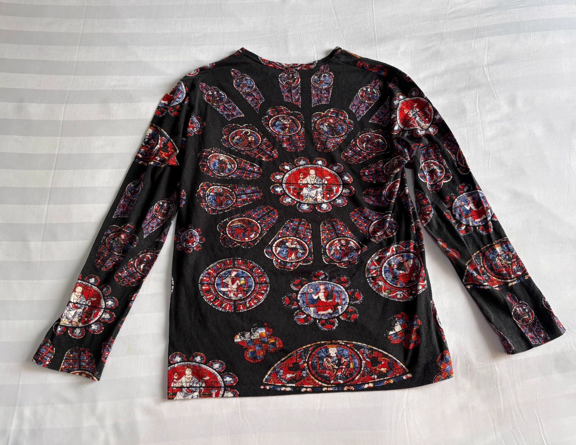 Comme des Garcons CDG 91ss Vintage Buddha Print Long Sleeve Top Size M / US 6-8 / IT 42-44 - 7 Thumbnail