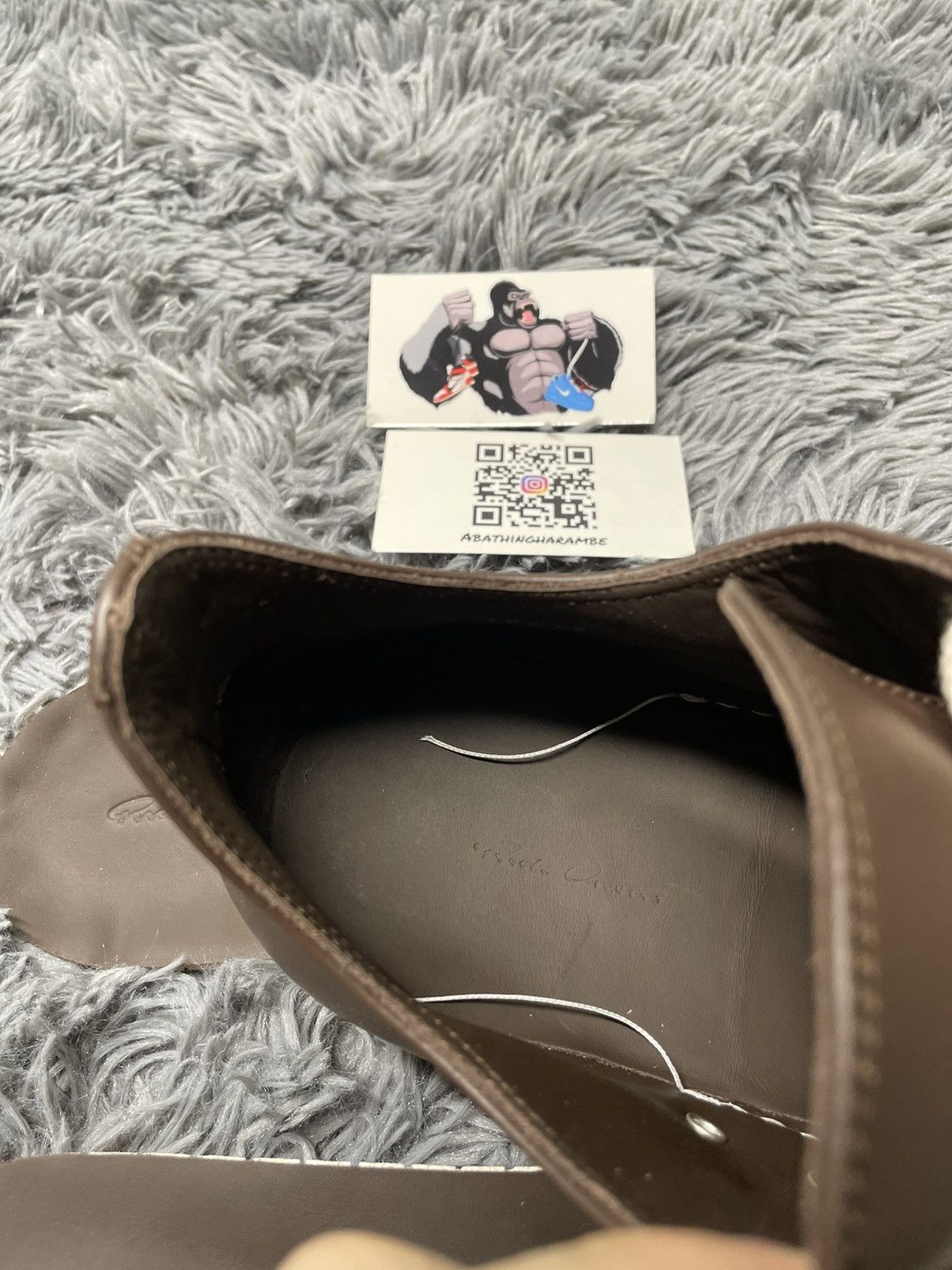 Rick Owens Rick Owens Ramone Low Jumbo Lace Macassar/Milk Size US 15 / EU 48 - 6 Thumbnail