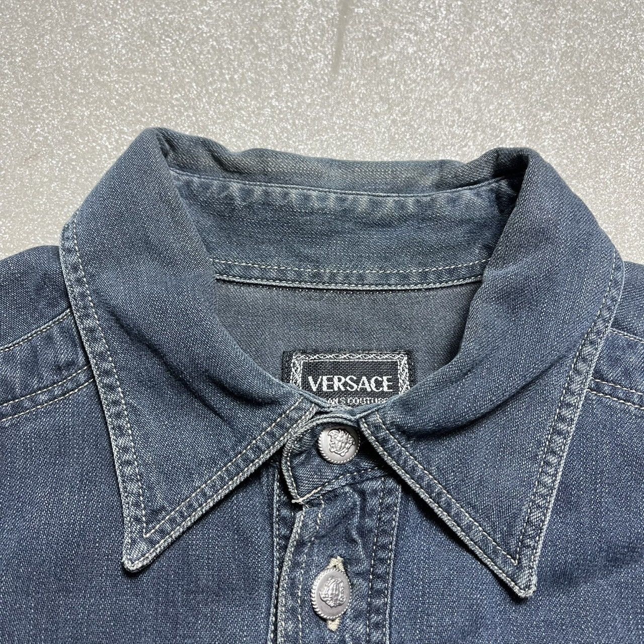 Versace Jeans Couture Versace Jeans Couture Denim Shirt Size US L / EU 52-54 / 3 - 6 Thumbnail
