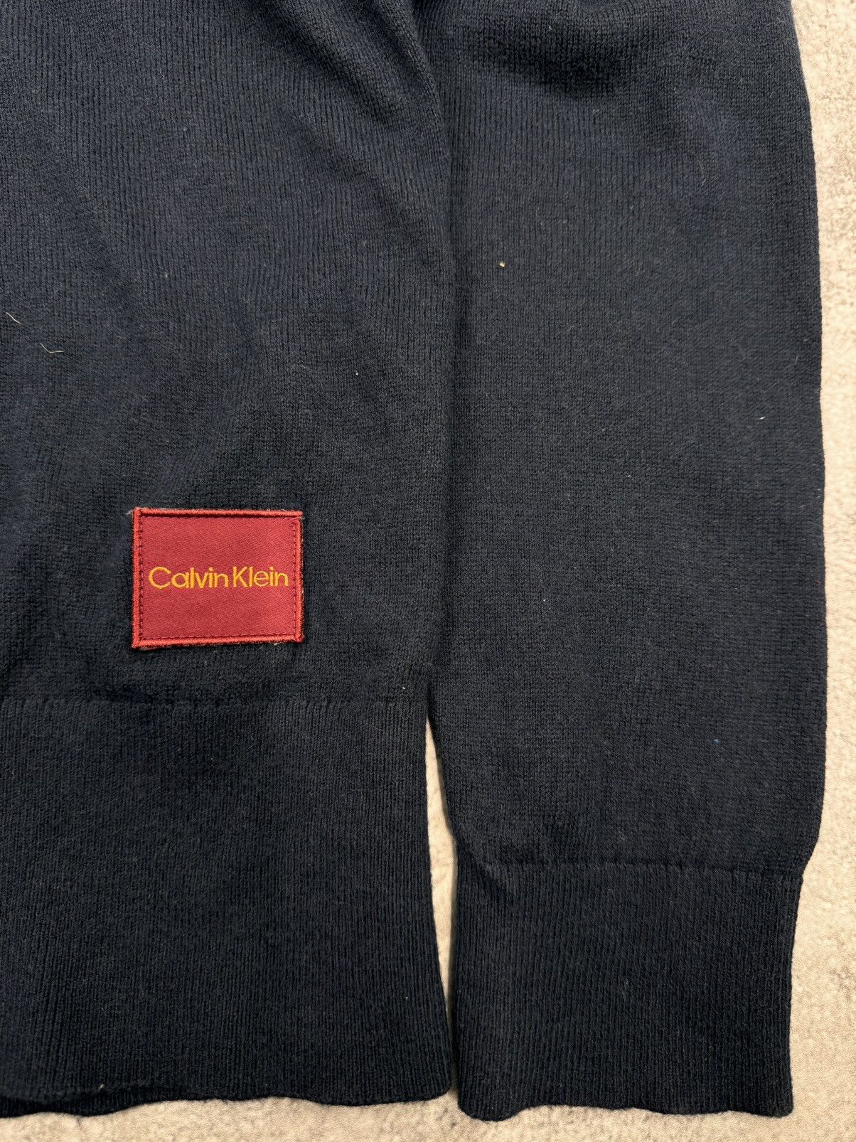 Calvin Klein Calvin Klein Men Classic Crewneck Cotton Sweater Navy Size M Size US M / EU 48-50 / 2 - 2 Thumbnail