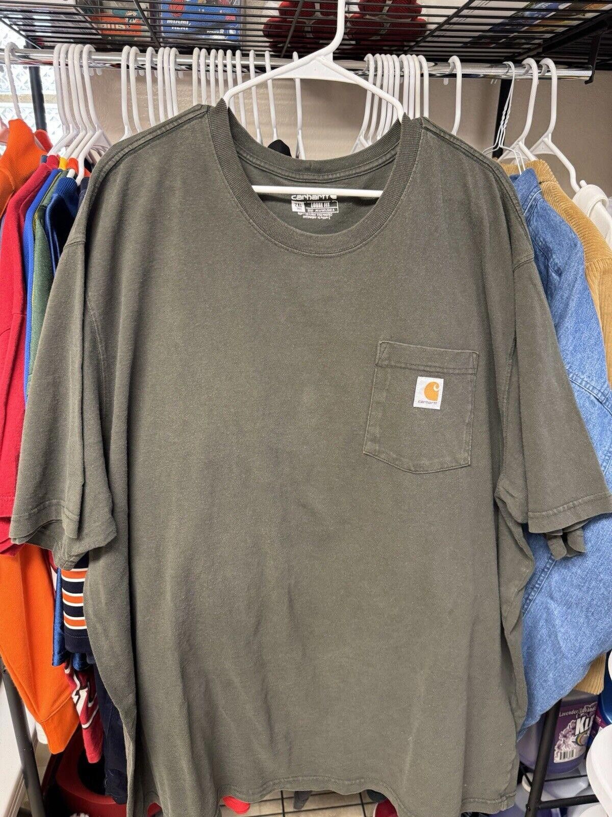 Carhartt Carhartt Loose Fit Short Sleeve Heavy Weight Pocket T Shirt Size US XXL / EU 58 / 5 - 2 Thumbnail