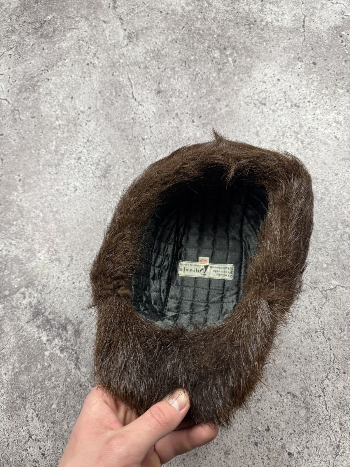 Japanese Brand Vintage Real Fur Trapper Cap Ushanka Hat Fox Muskrat Winter Size ONE SIZE - 6 Thumbnail