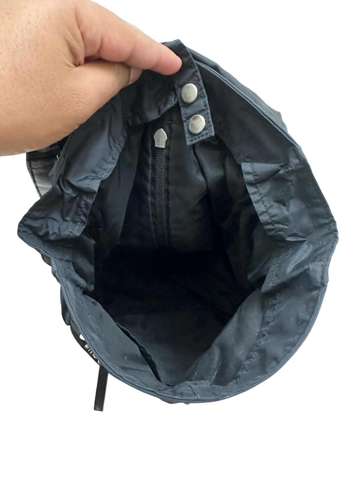 Japanese Brand RARE ‼️ Yohji Yamamoto y’s Leather Black Backpack Size ONE SIZE - 7 Thumbnail