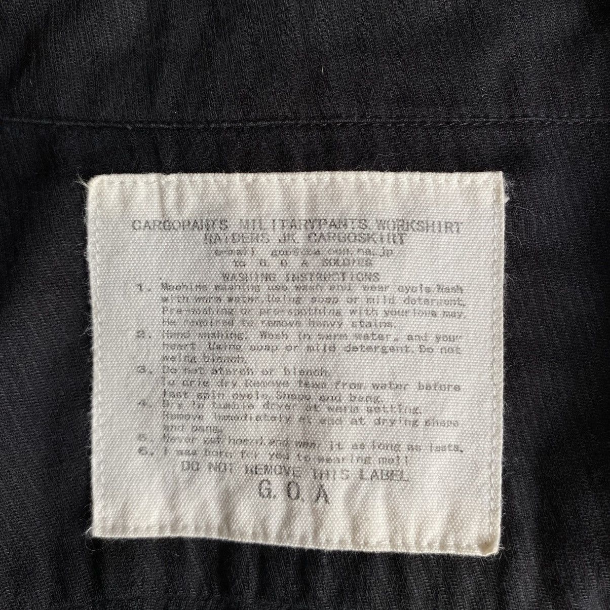 Japanese Brand G.O.A Vintage Black Shirt with Front Pockets Size M / US 6-8 / IT 42-44 - 6 Thumbnail