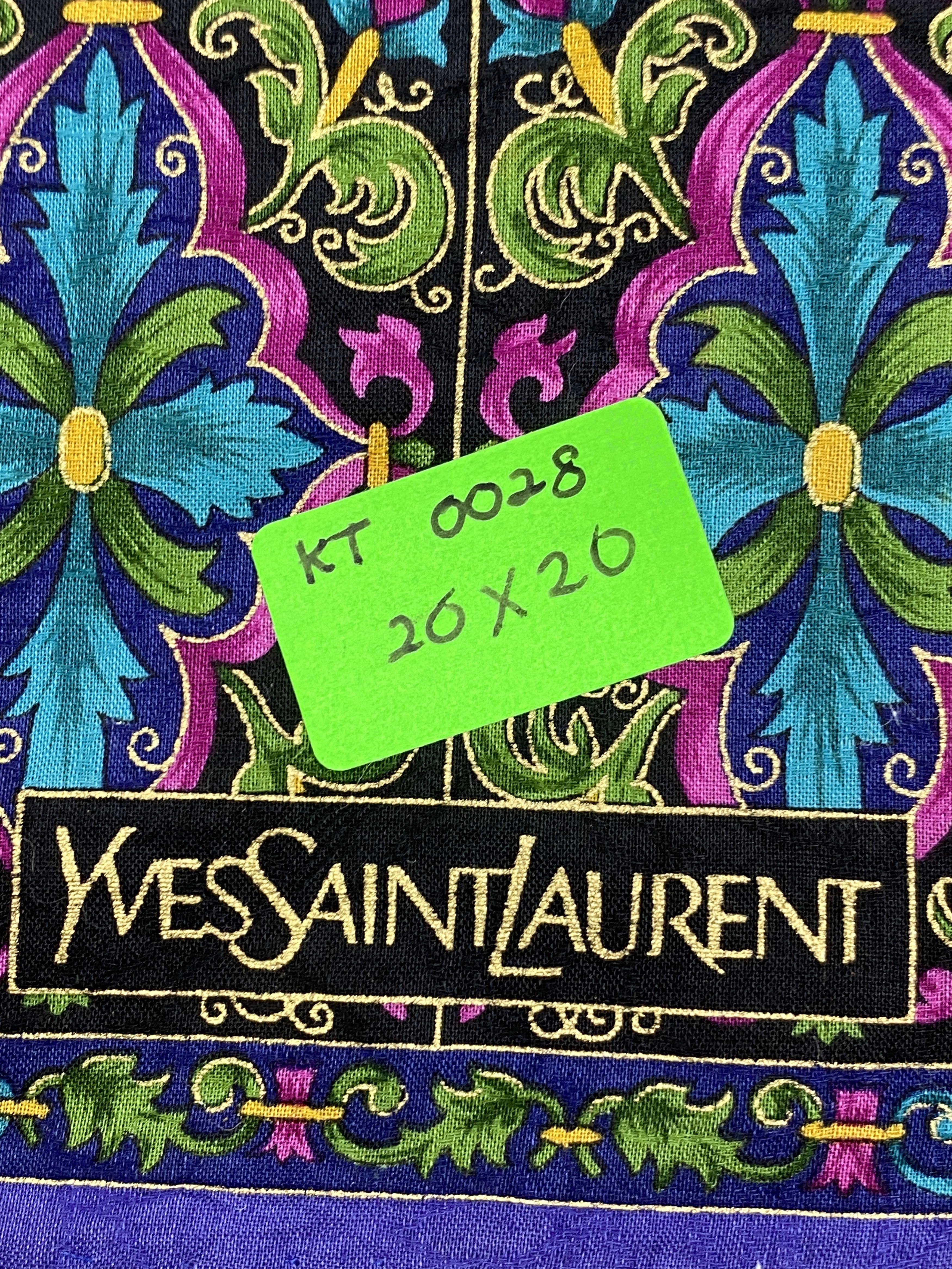 Yves Saint Laurent Yves Saint Laurent Handkerchief / Neckerchief KT0028 Size ONE SIZE - 7 Thumbnail