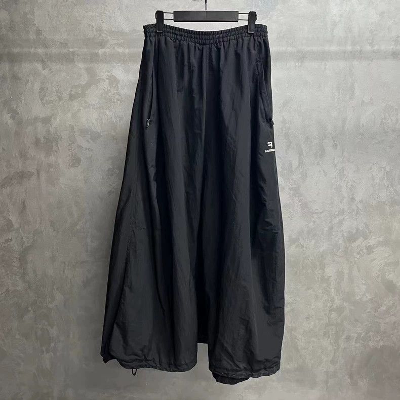 Balenciaga Balenciaga Black Logo Wide-Leg Skirt Pants Size US 38 / EU 54 - 1 Thumbnail