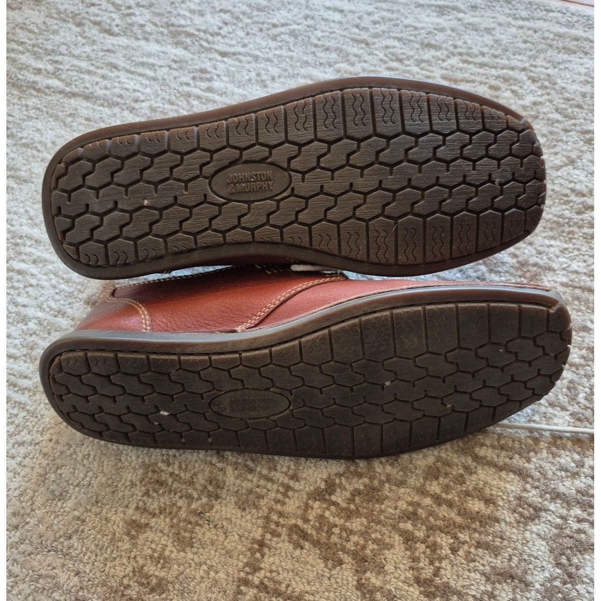 Johnston & Murphy Johnston & Murphy Mens VTG Pebbled Leather Split Toe Oxford Size US 9 / EU 42 - 5 Thumbnail