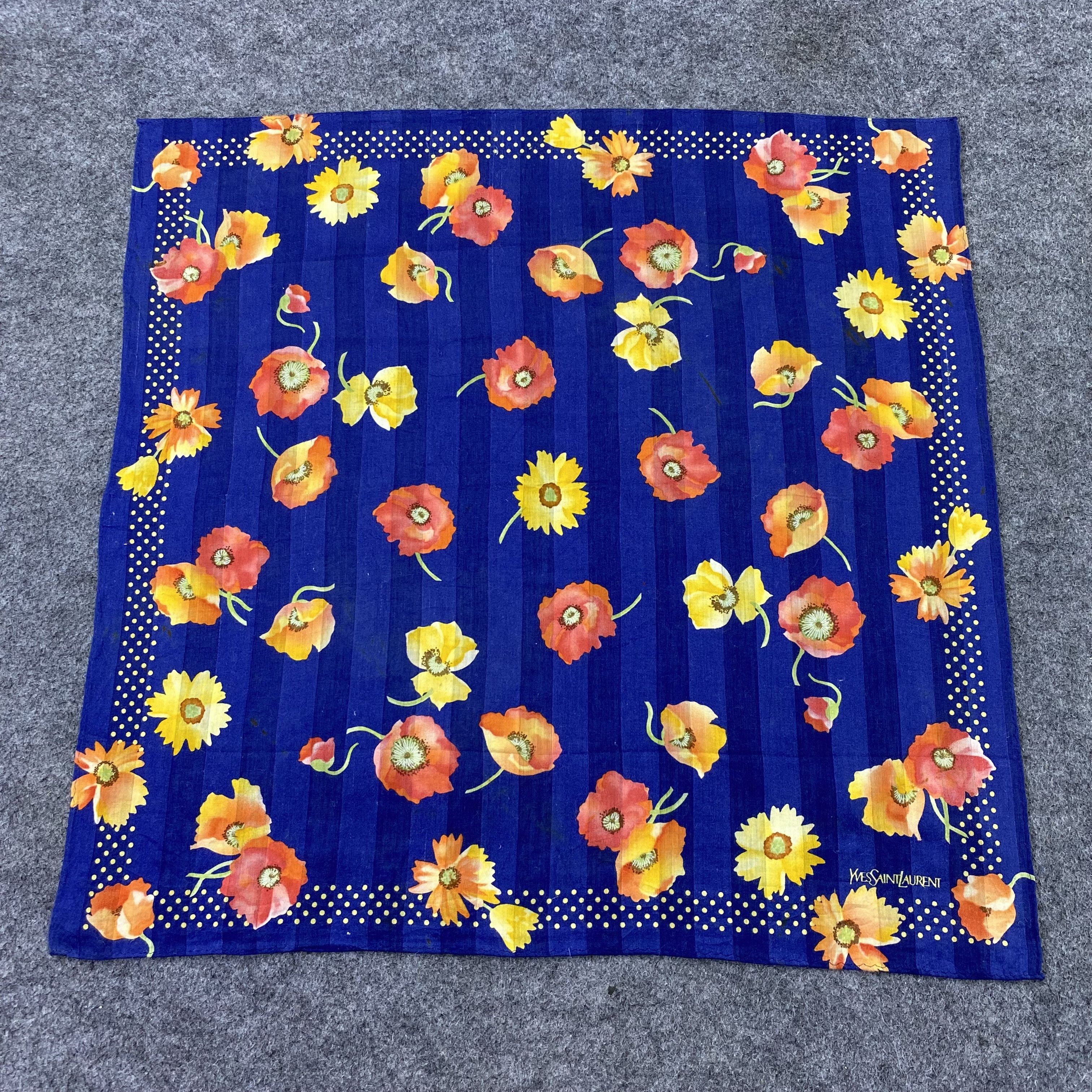 Vintage × Yves Saint Laurent Yves Saint Laurent Handkerchief / Bandana /Neckerchief-B1105 Size ONE SIZE - 3 Thumbnail