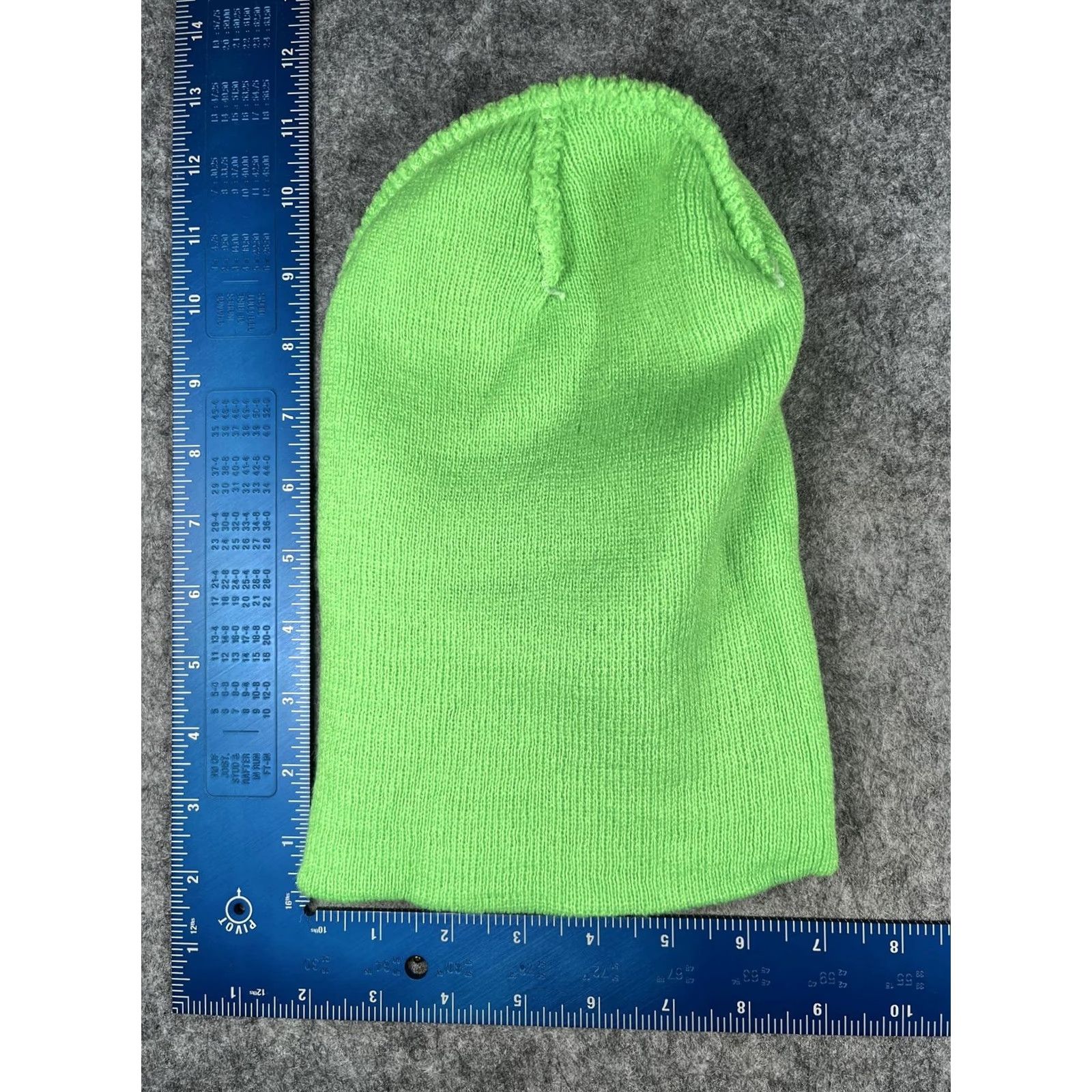 Vintage Green Solid Knit Beanie Womens One Size Winter Warm Casual Hat Size ONE SIZE - 4 Thumbnail
