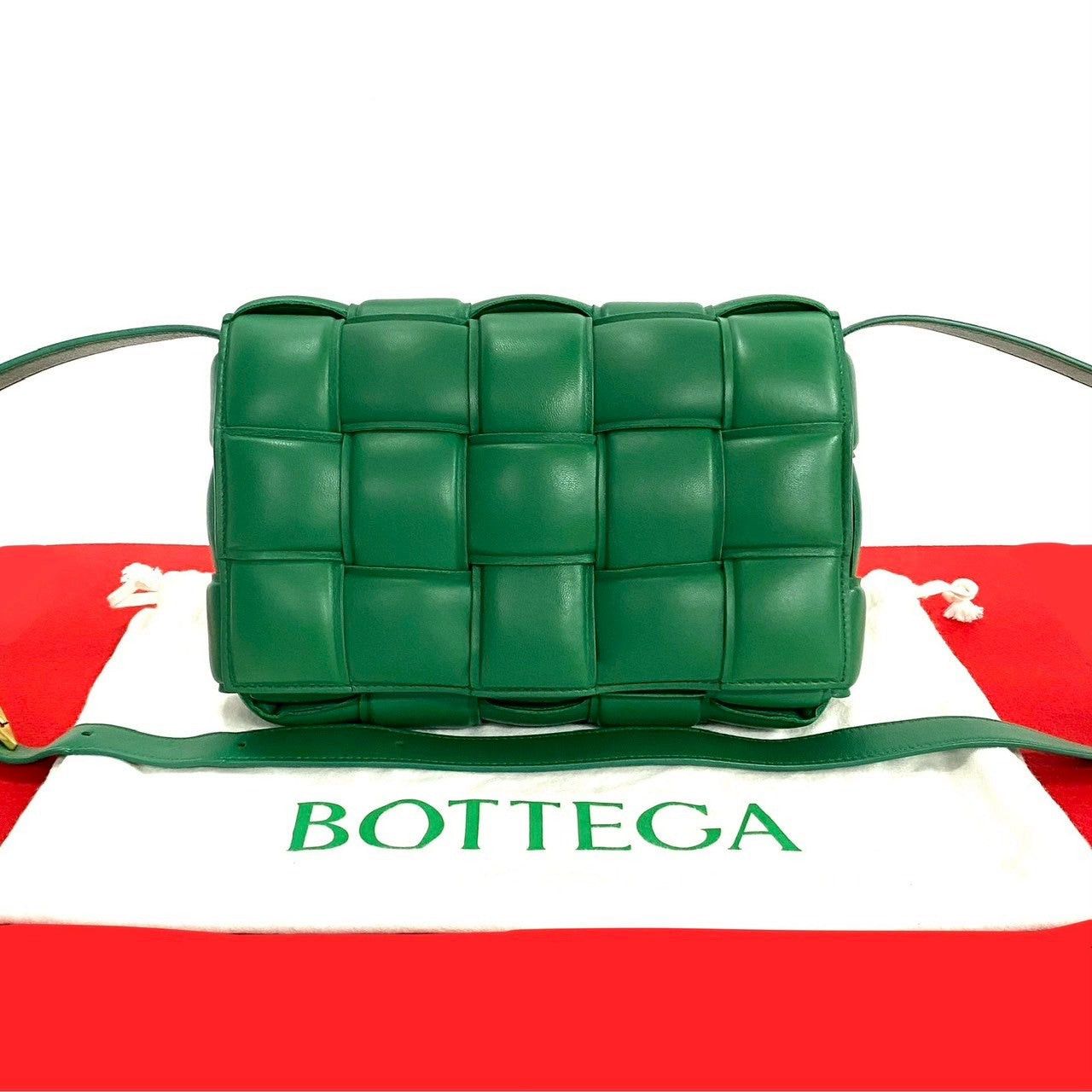 Bottega Veneta Bottega Veneta Shoulder Bag Green Leather Size ONE SIZE - 1 Thumbnail