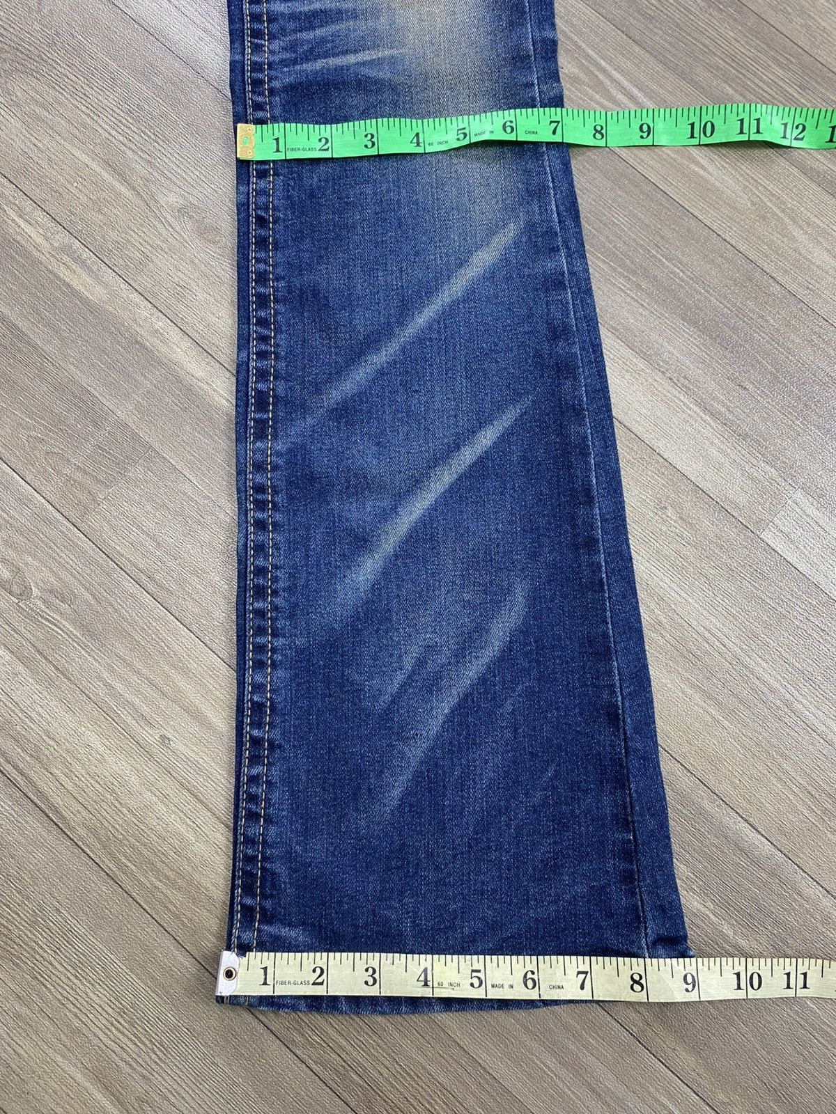 Le Grande Bleu (L.G.B.) 2000s Lolita Distressed Lgb Ifsixwasnine Style Flared Jeans Size US 30 / EU 46 - 21 Thumbnail