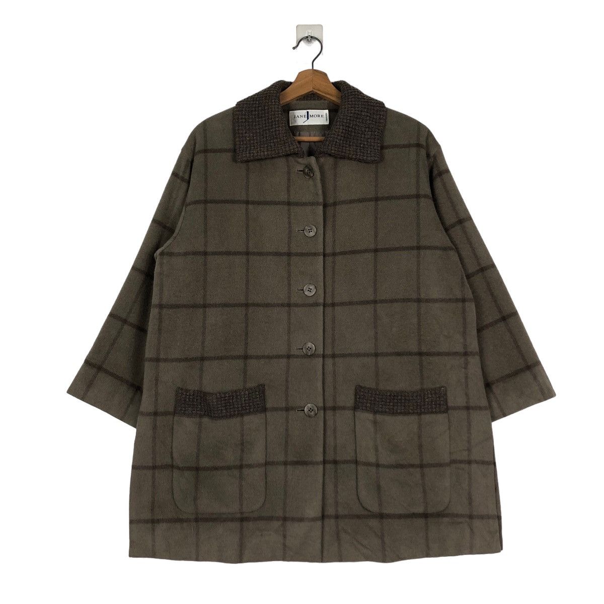 Japanese Brand 🔥Vintage Chore Wool Jacket Jane More Tartan Issey Miyake Size US L / EU 52-54 / 3 - 1 Thumbnail