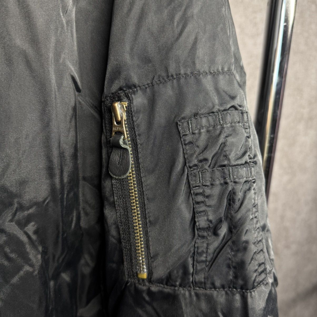 Alpha Industries × Vintage Vintage Alpha Industries MA1 Bomber Jacket Size US XL / EU 56 / 4 - 3 Thumbnail