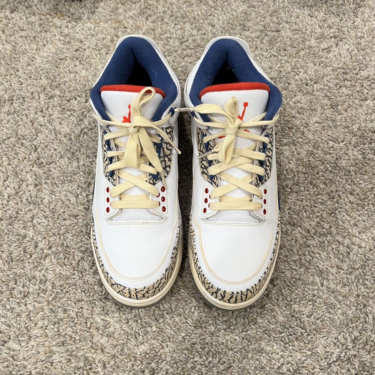 Jordan Brand 2016 Nike Air Jordan 3 True Blue Size US 8 / EU 41 - 2 Thumbnail