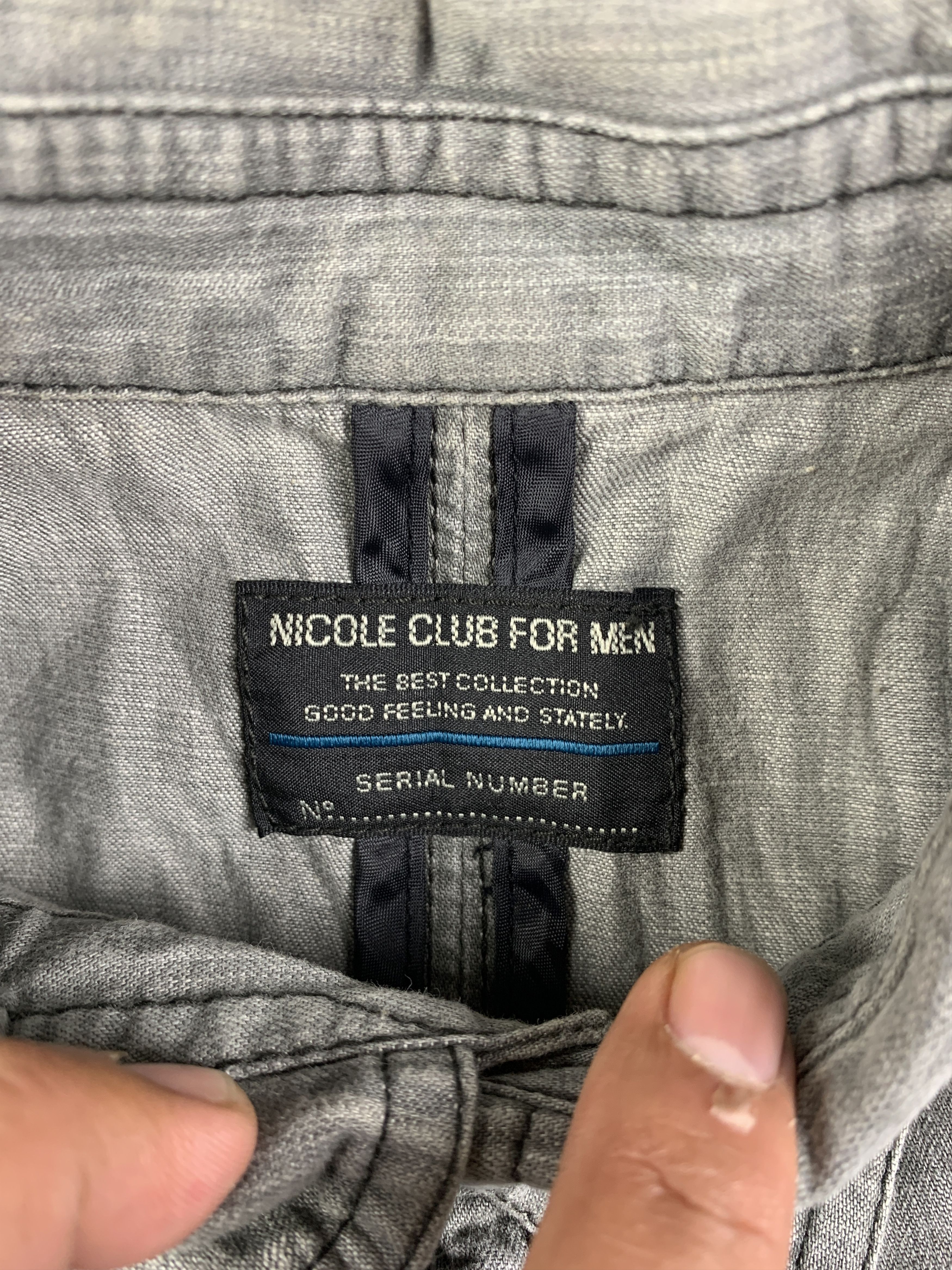 Nicole Club 2000s Nicole Club For Men Studded Snap Shirt (L) Size US L / EU 52-54 / 3 - 8 Thumbnail