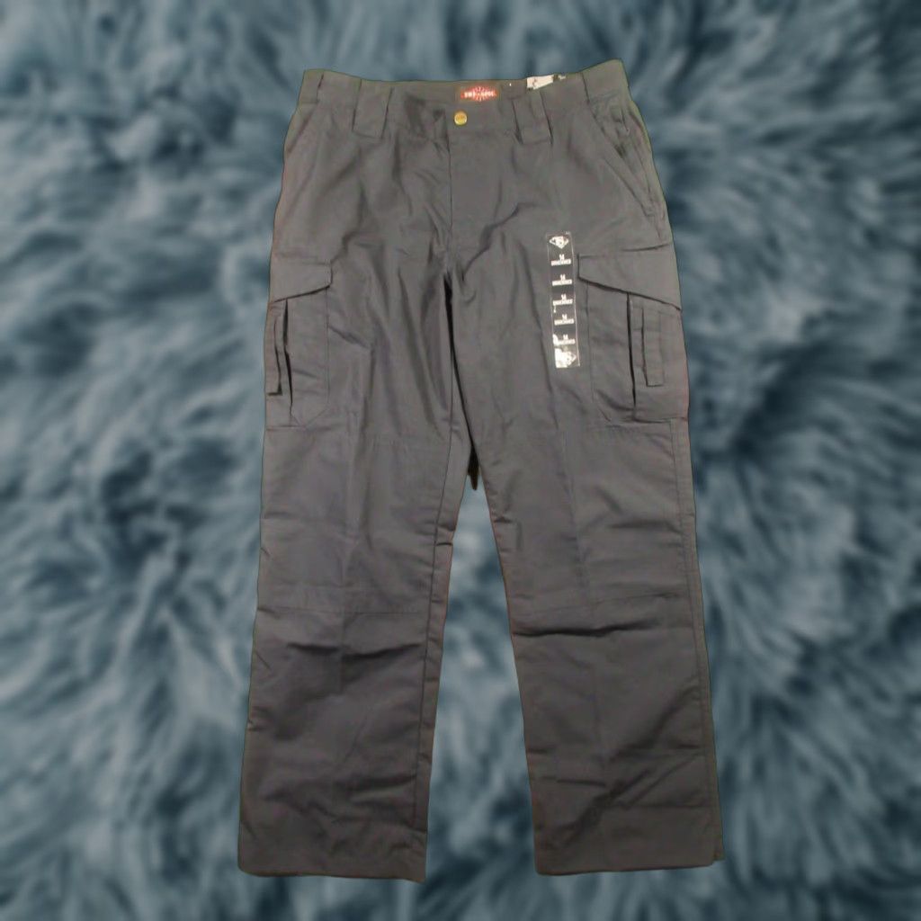 Vintage TRU-SPEC Pant Women 14 EMS 24 7 Series Cargo Workwear Ripstop Blue 36 in Waist Inseam 32 in Mid Rise Straight Pockets Size 36" / US 14 / IT 50 - 1 Thumbnail