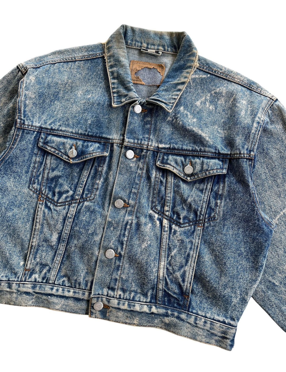 Japanese Brand Vintage Acid Wash Denim Jacket Size US M / EU 48-50 / 2 - 8 Thumbnail