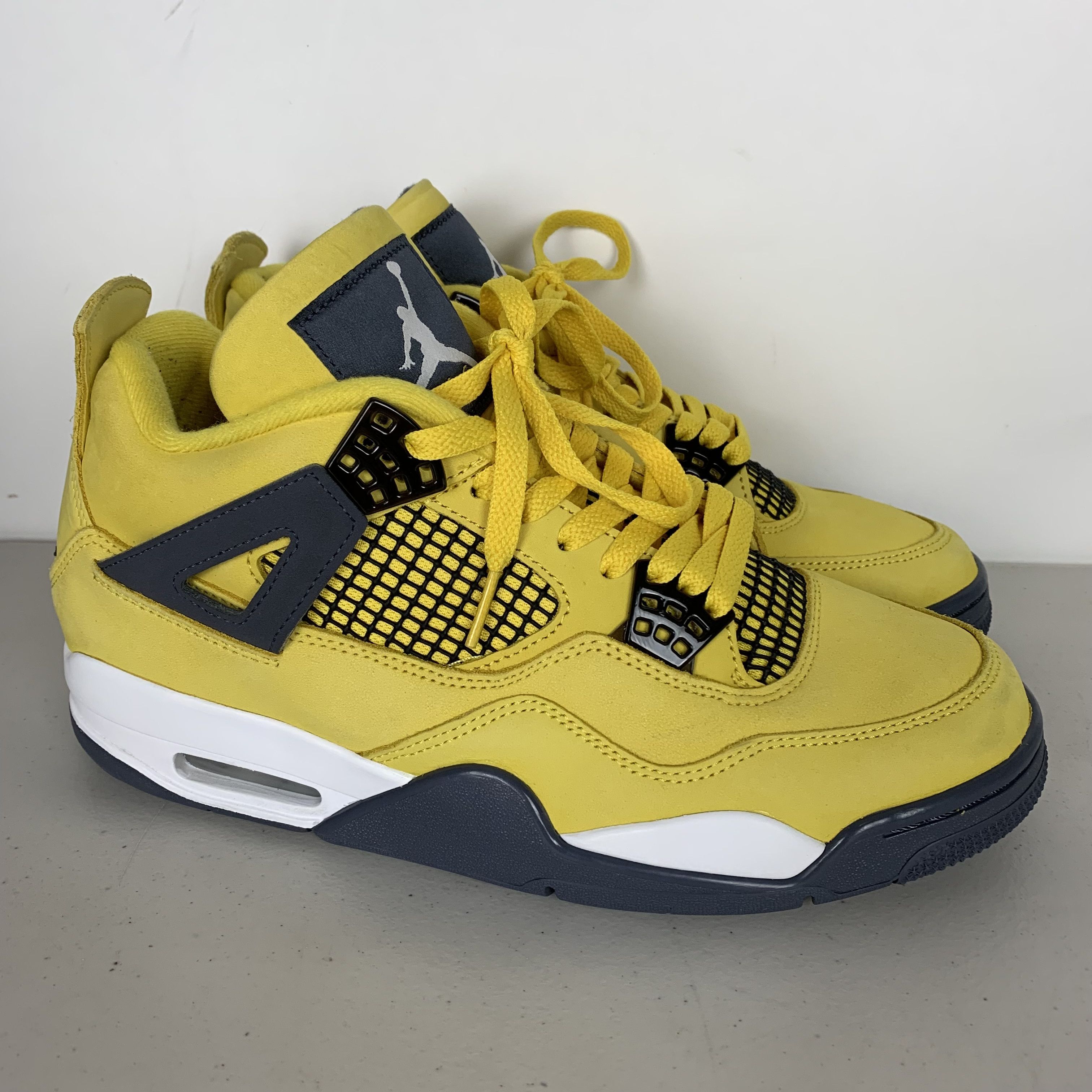 image of Air Jordan 4 Lightning Shoes in Yellow, Men's (Size 9)