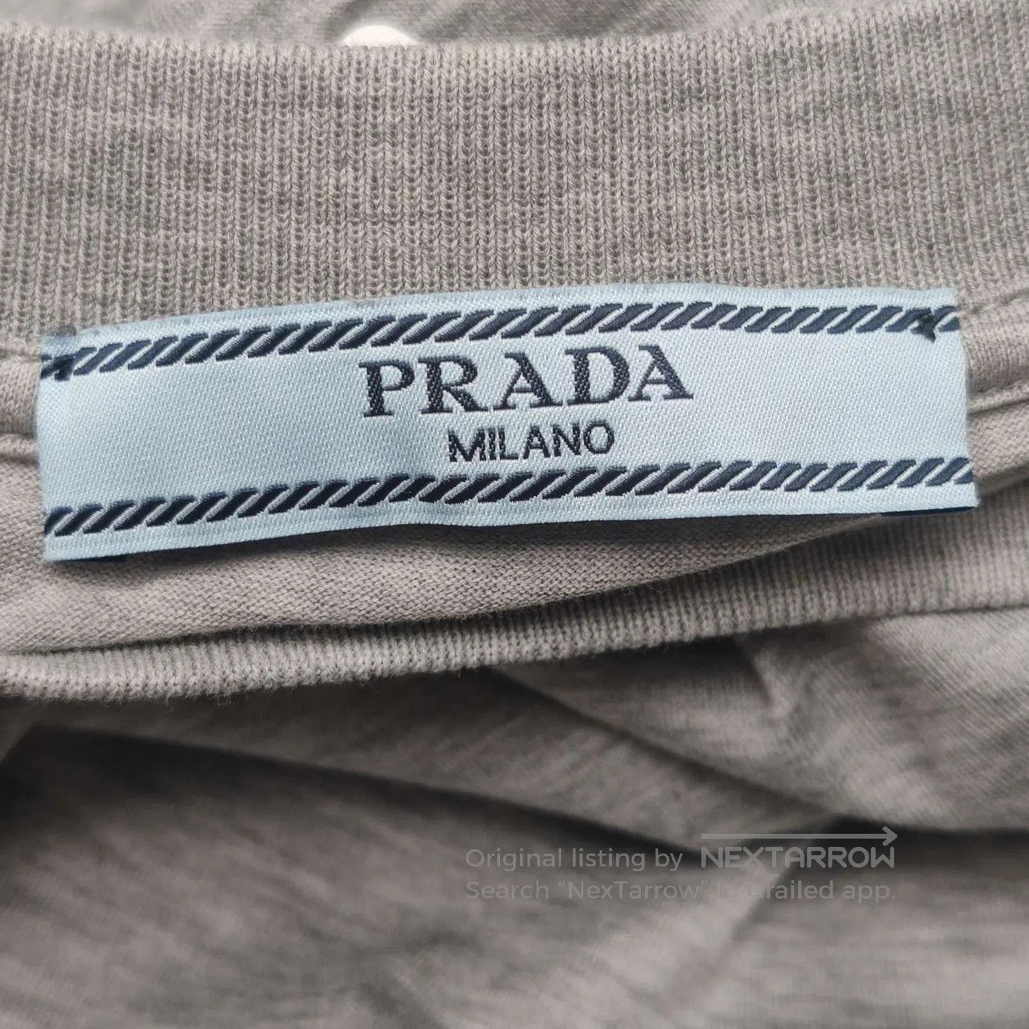 Prada Prada Logo Cotton Crew Neck T. Size M / US 6-8 / IT 42-44 - 4 Thumbnail
